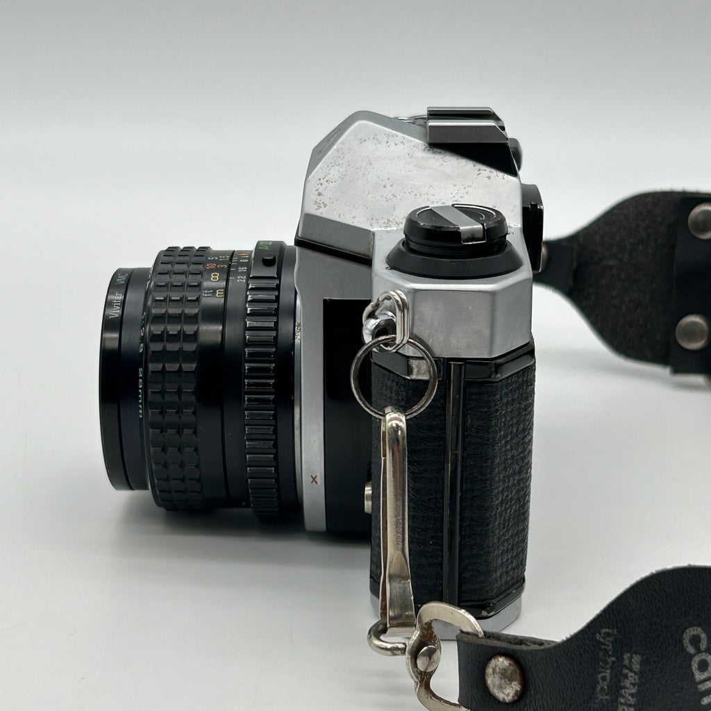 Asahi Pentax K-1000 SE 35mm SLR Film Camera w/ 28mm 1:2 Lens & Strap - Untested
