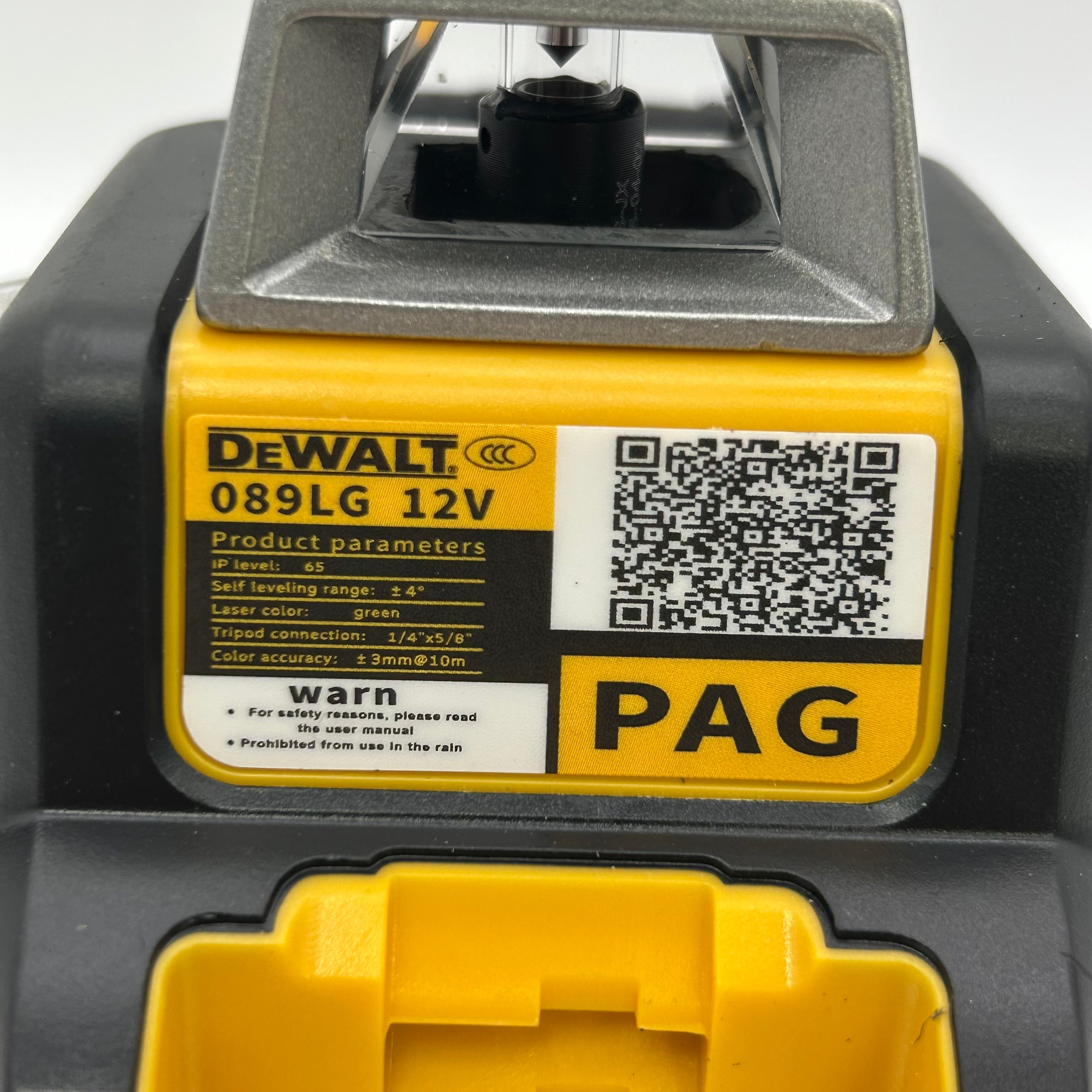 DeWALT DW089LG 12V 3x360 Green Line Laser Level Kit w/ Battery & Charger