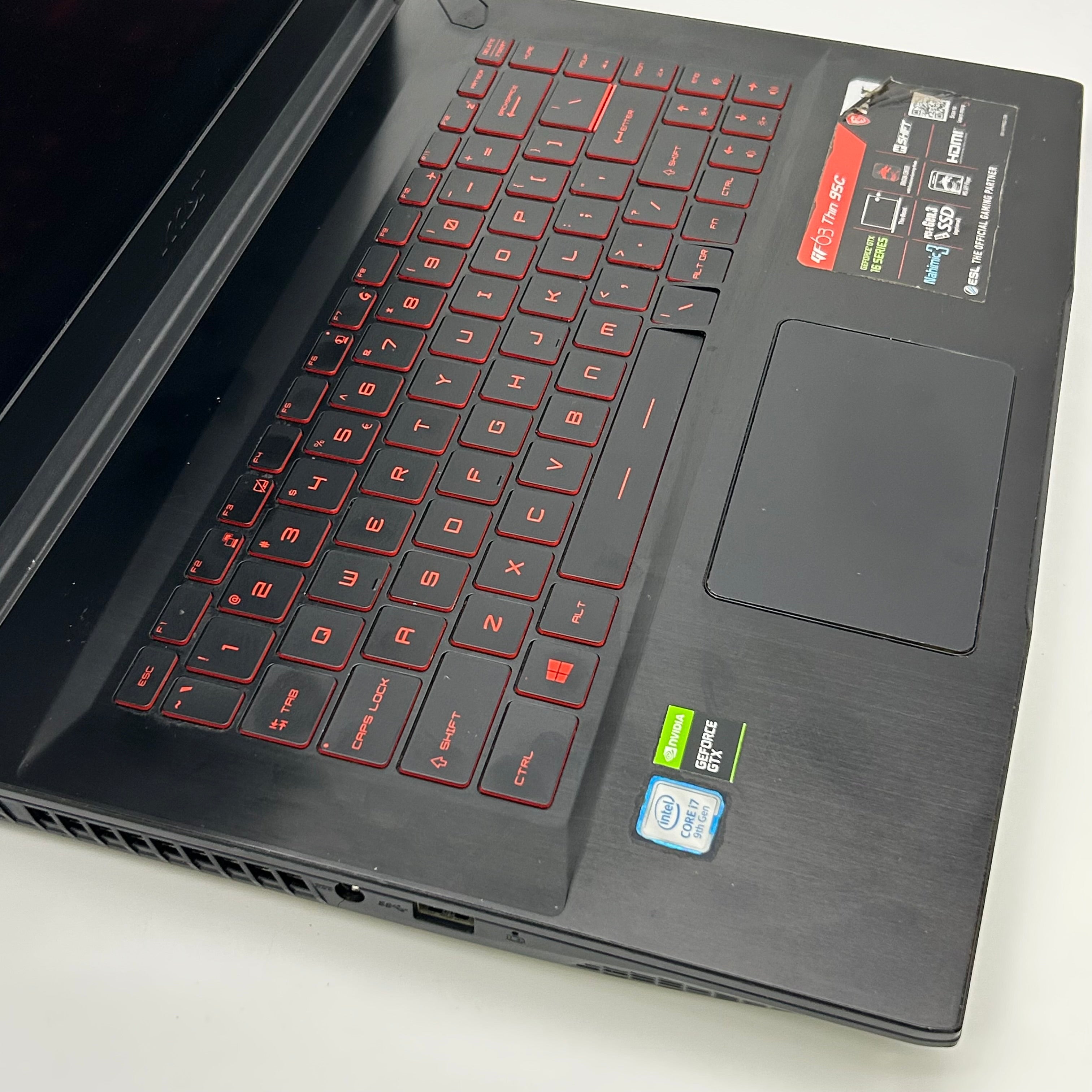 MSI GF63 Thin 15.6" Gaming Laptop | i7-9750H | GTX 1650 | 512GB (Trackpad Issue) - Used