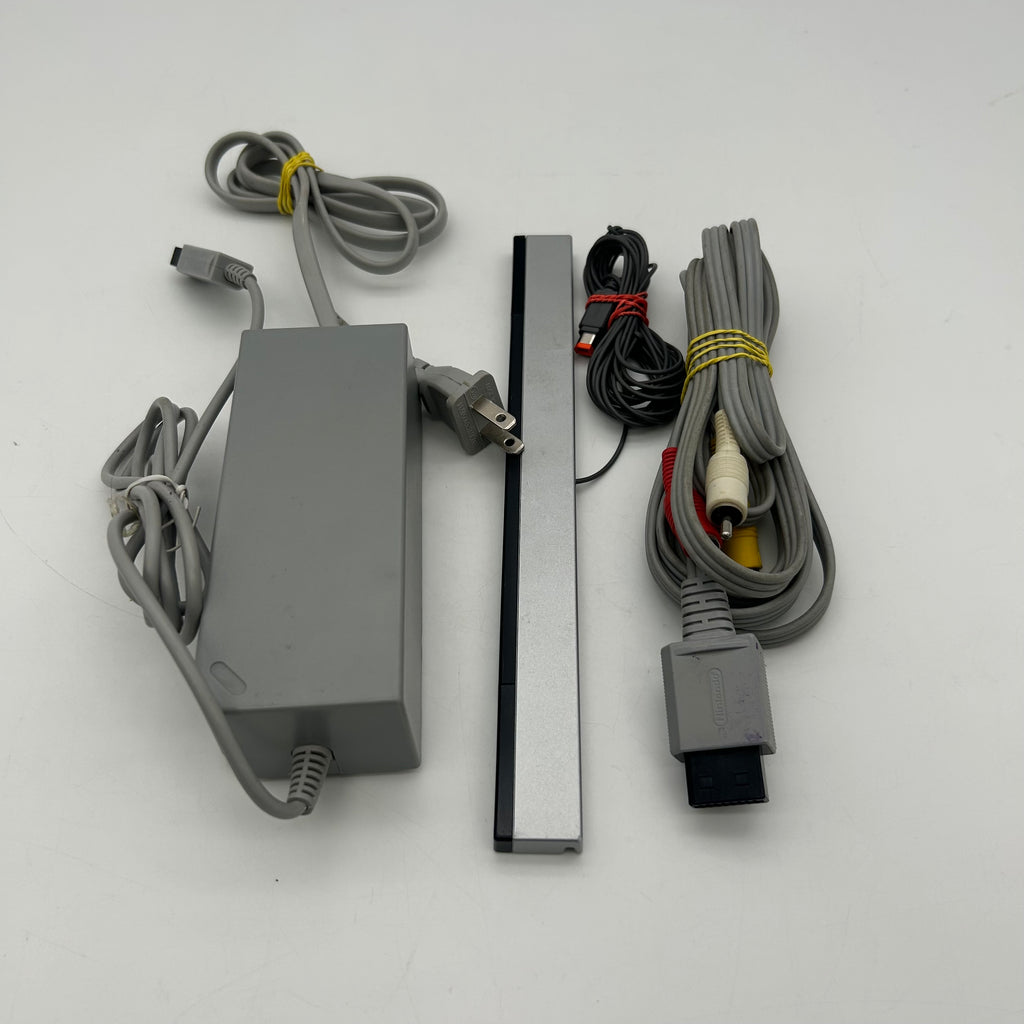 Nintendo Wii RVL-001 Home Console Bundle With 2 Controllers, 4 Games, and Cables