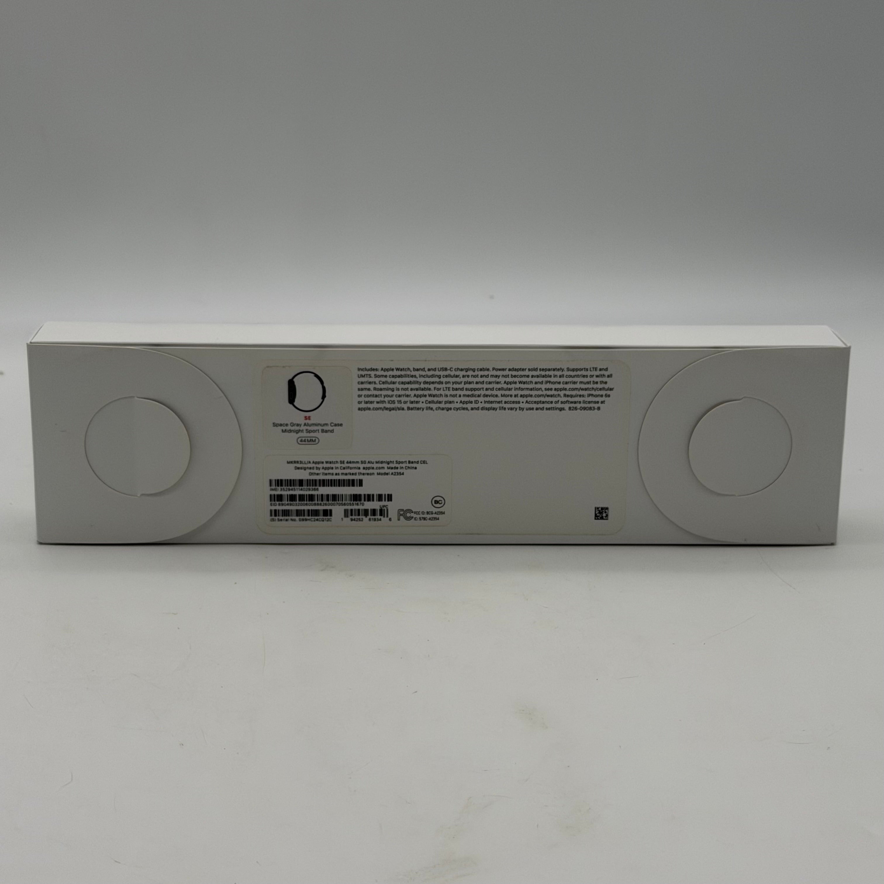 Apple Watch SE Cellular A2354 2020 44mm GPS + Cellular MKRR6LL/A - Open Box