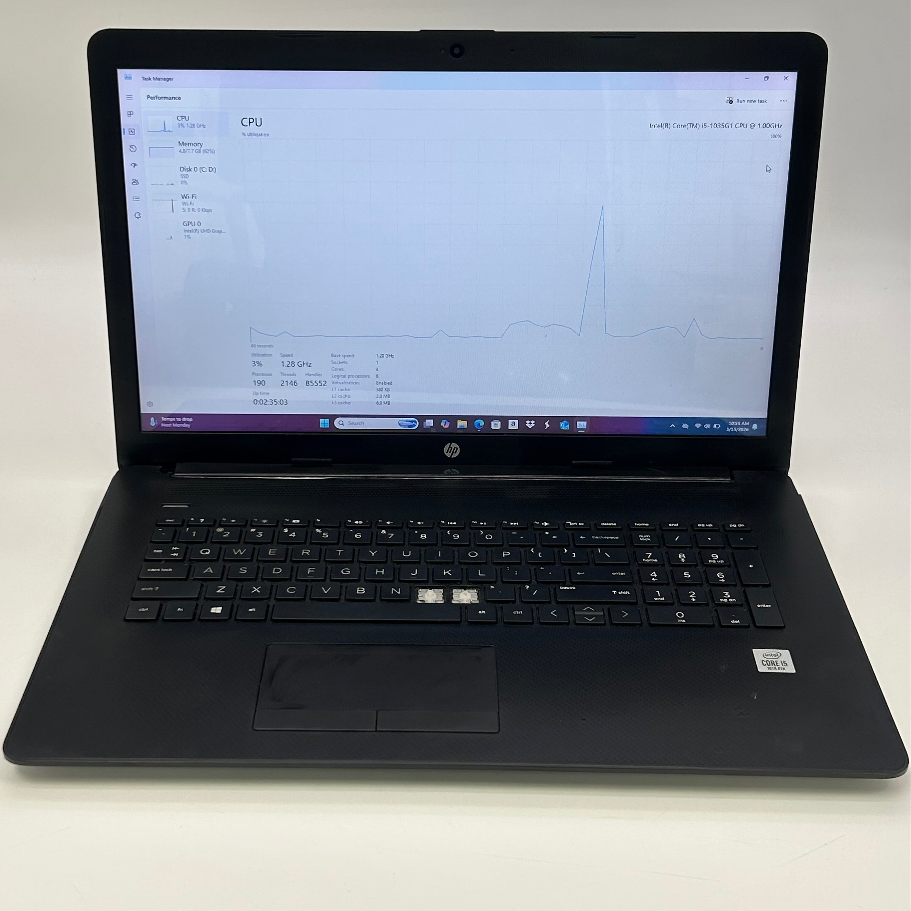 HP 17-by3613dx 17-inch Laptop Core i5 10th Gen 8GB RAM 256GB SSD - *READ*