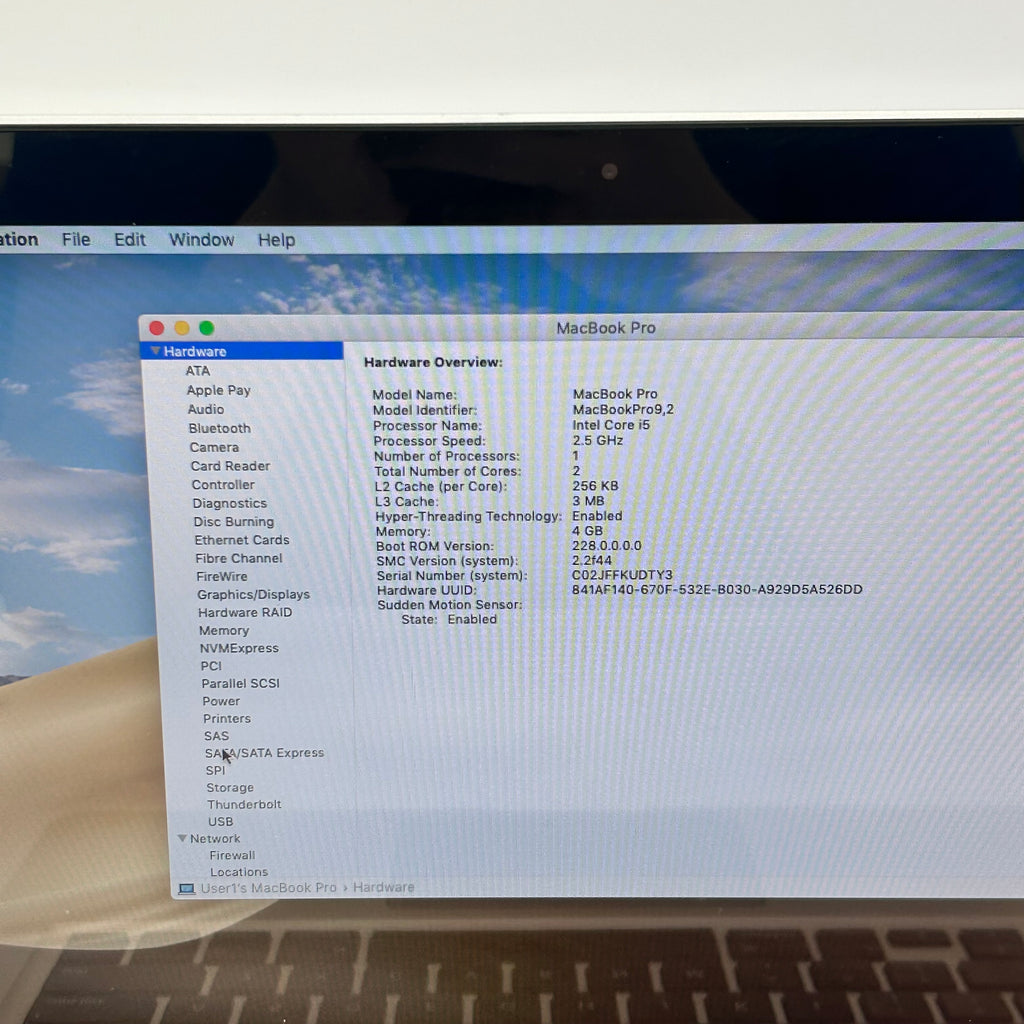 Apple MacBook Pro 13 Mid-2012 i5 2.5GHz 4GB 500GB 759 Cycles On Battery A1278