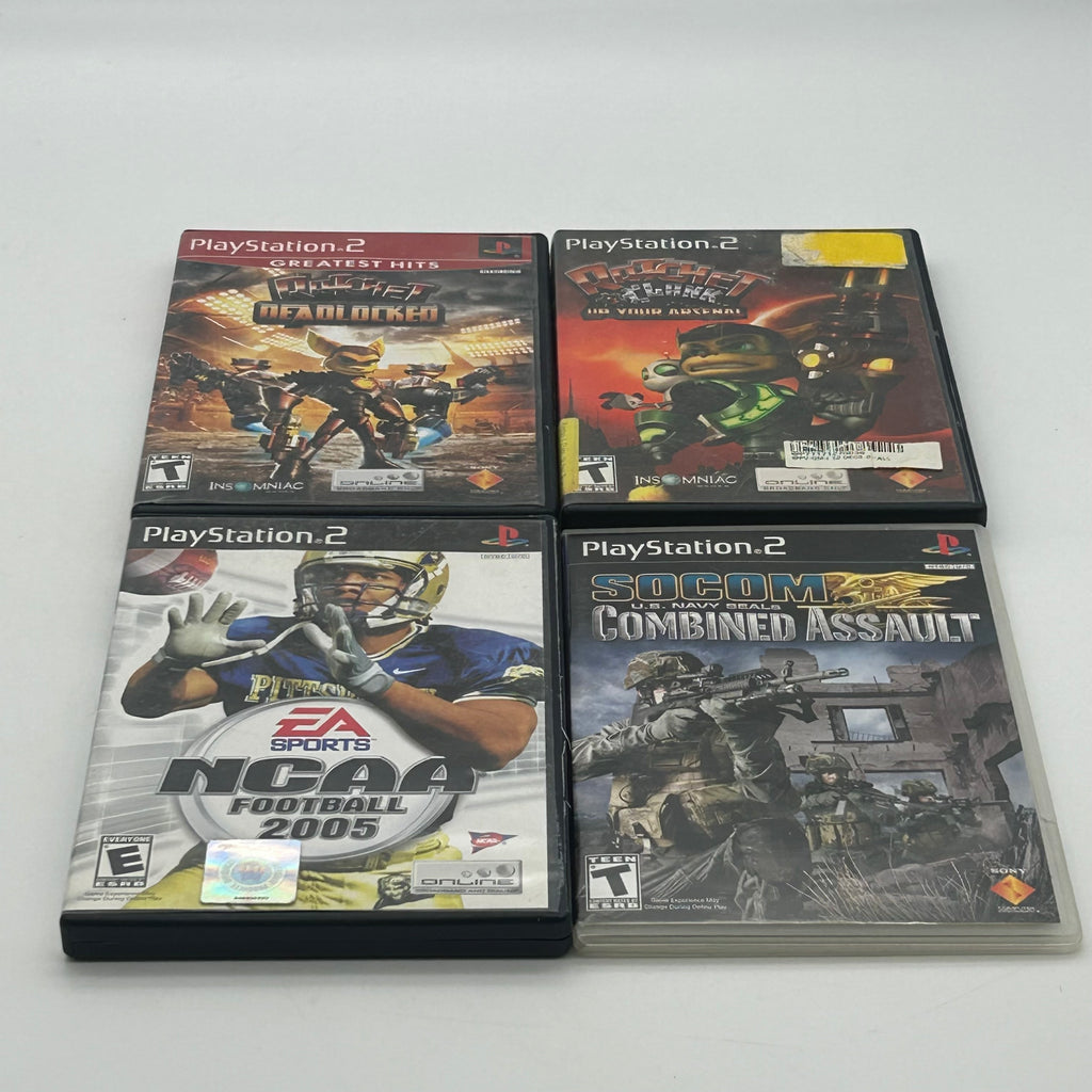 Sony PS2 Fat Console SCPH-30001 w/ 1 Controller, 4 Games, and Cable - TESTED Working