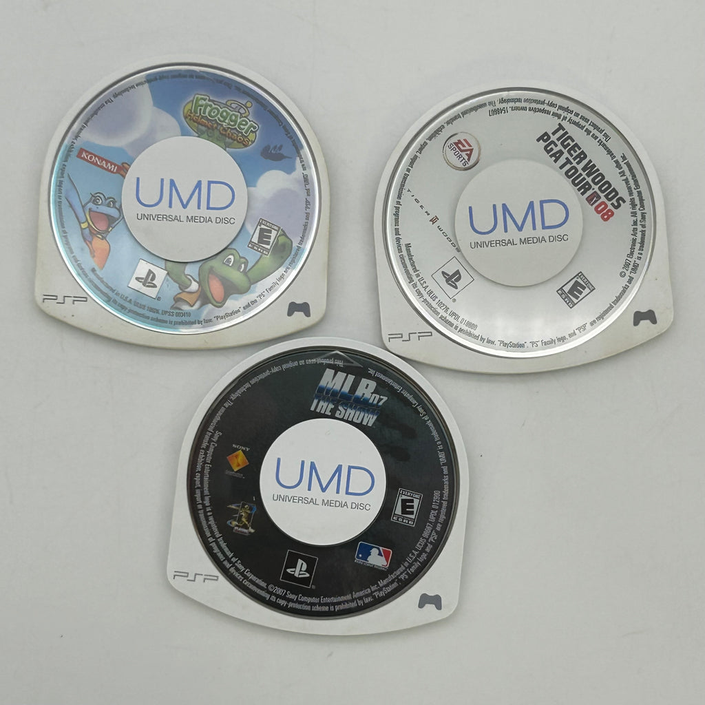 Sony PSP 2001 Piano Black Handheld Console Bundle Untested For Parts 3 Games