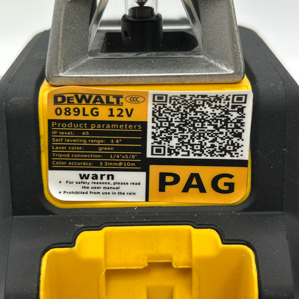 DeWALT DW089LG 12V Green 3x360 Laser Kit - 2 Beams Working, 1 Vertical Out