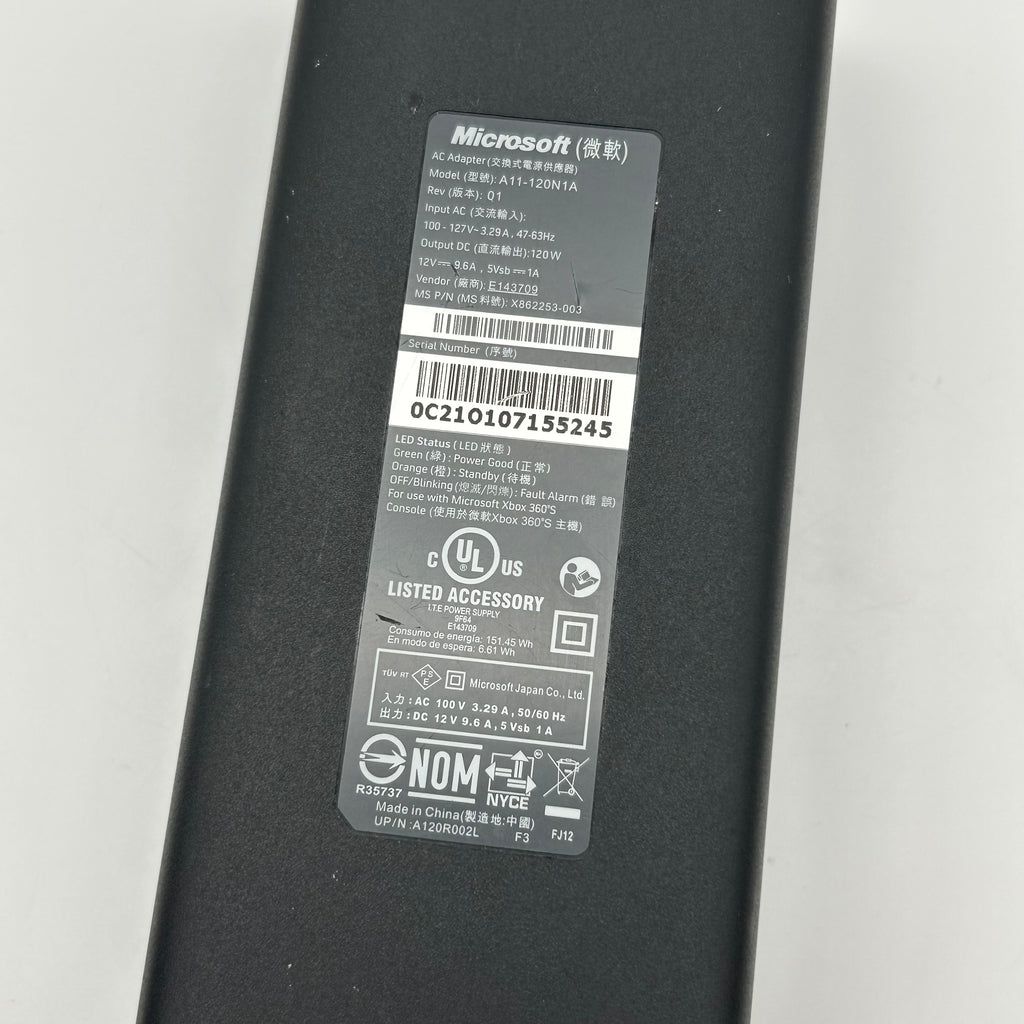 Xbox 360 S Slim Black (Model 1439) Video Game System - Used