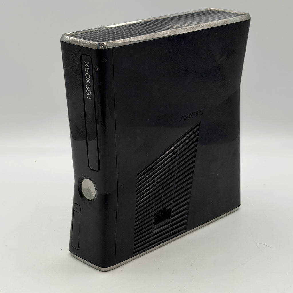 Microsoft Xbox 360S Black Console 1439 250GB w/ 2 Games - Tested