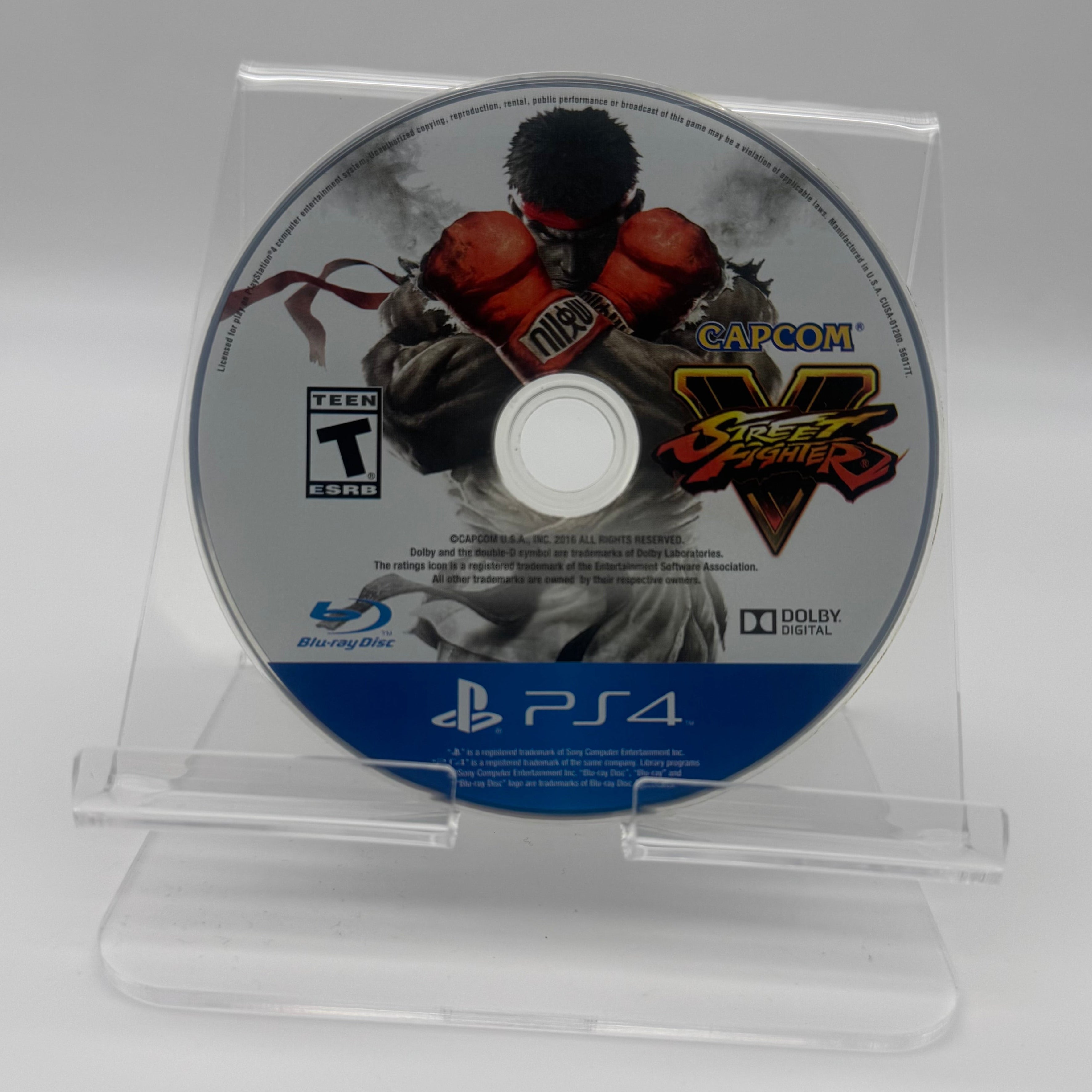 Playstation 4 Street Fighter V Video Game - Used CD - Gray - Used