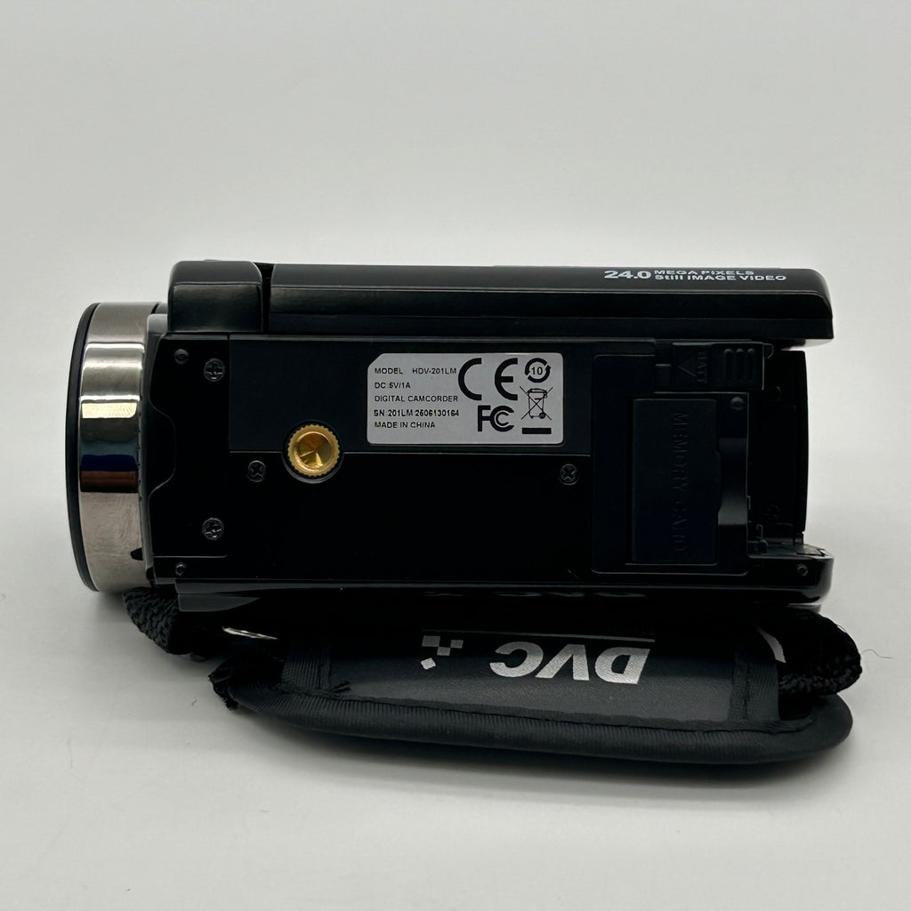 Full HD Digital Camcorder 24MP 1080p 16x Zoom HDV-201LM Bundle with 2 Batteries