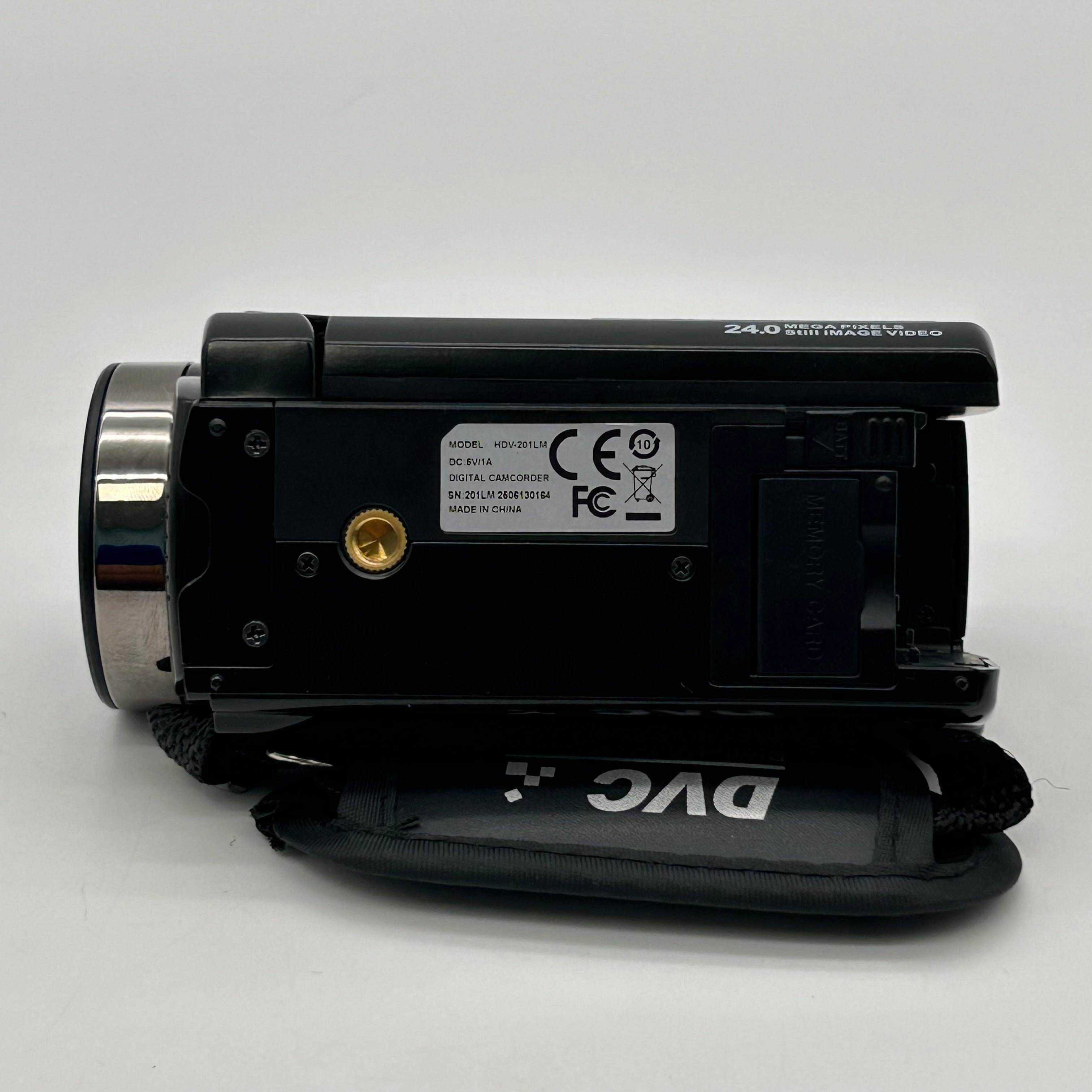 Full HD Digital Camcorder 24MP 1080p 16x Zoom HDV-201LM Bundle with 2 Batteries