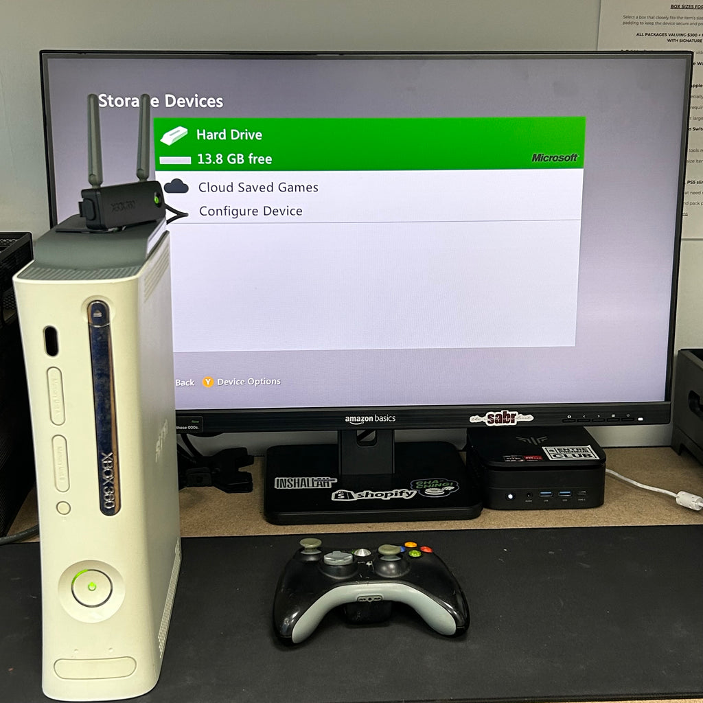 Microsoft Xbox 360 Console Bundle White 20GB Bundle - FOR PARTS/REPAIRS