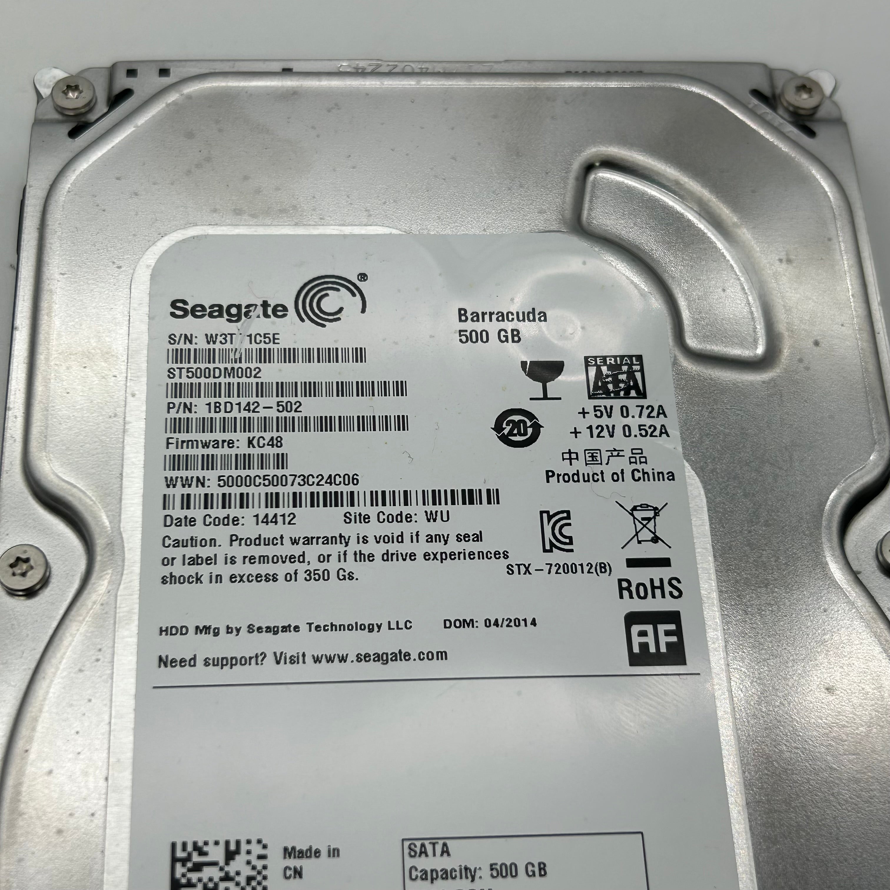 Lot of 11 Seagate Barracuda 500GB 3.5" SATA Hard Drives ST500DM002 UNTESTED