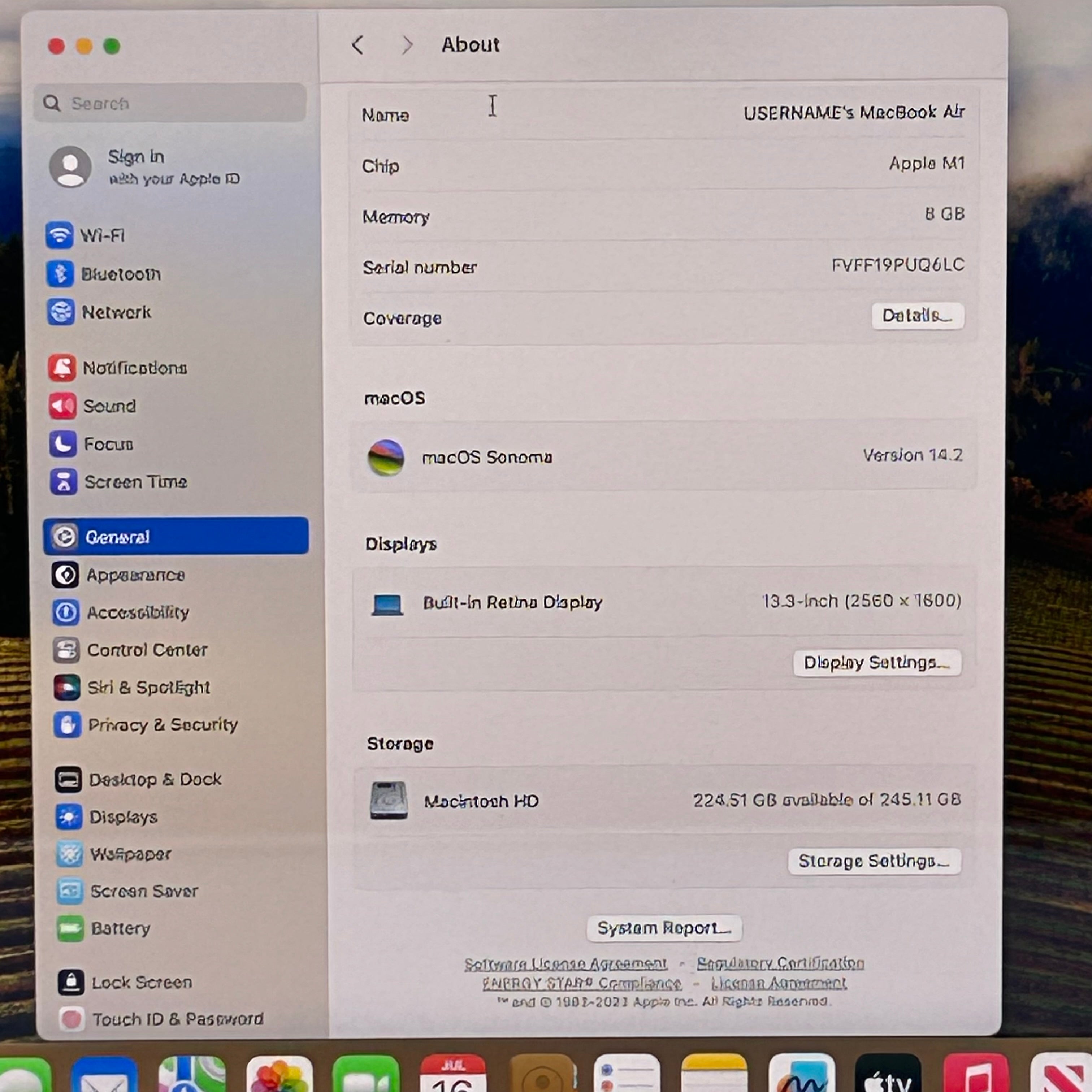 Apple MacBook Air 13" M1 A2337 2020 8GB RAM 256GB Rose Gold