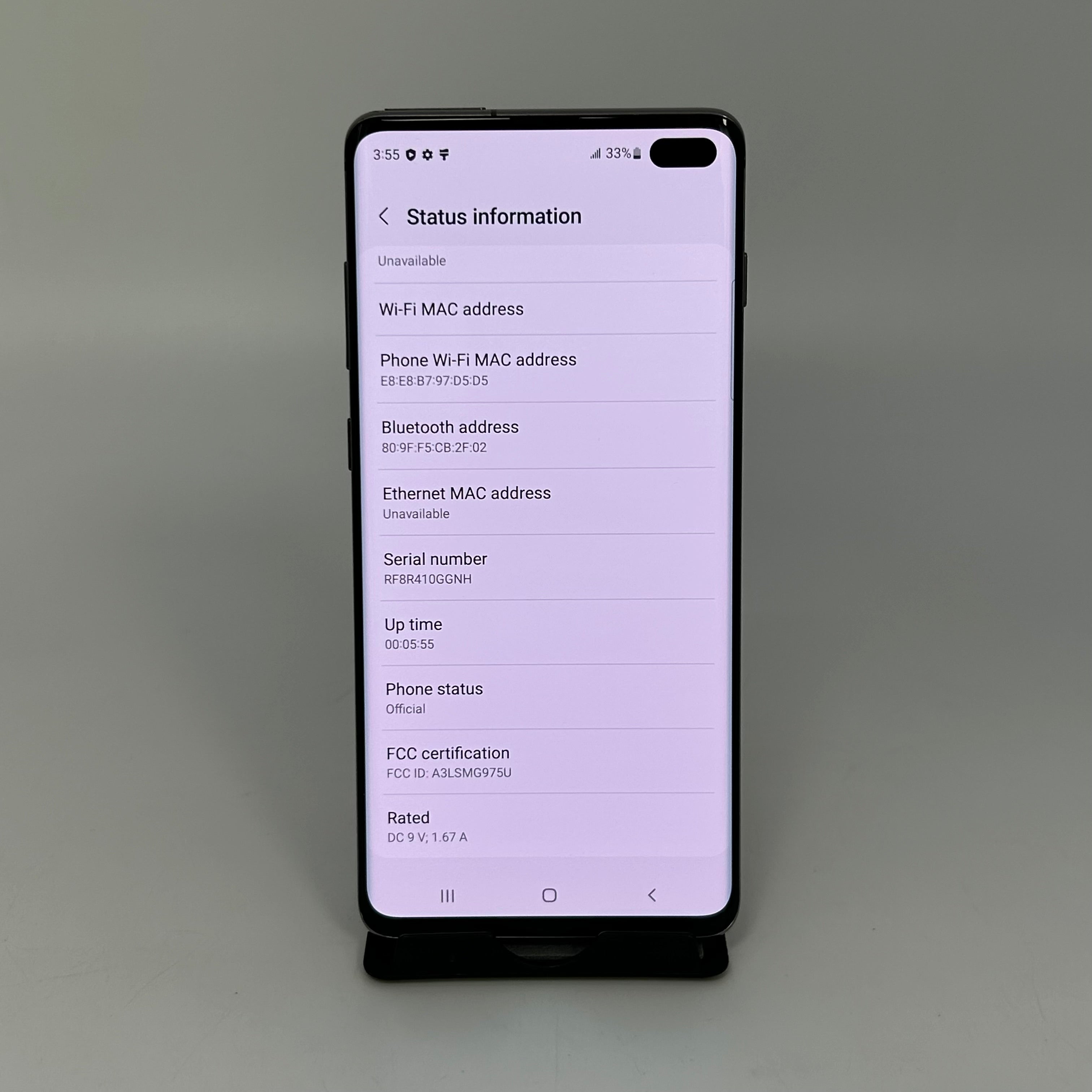 Samsung Galaxy S10 SM-G973U 128GB Prism Black Unlocked
