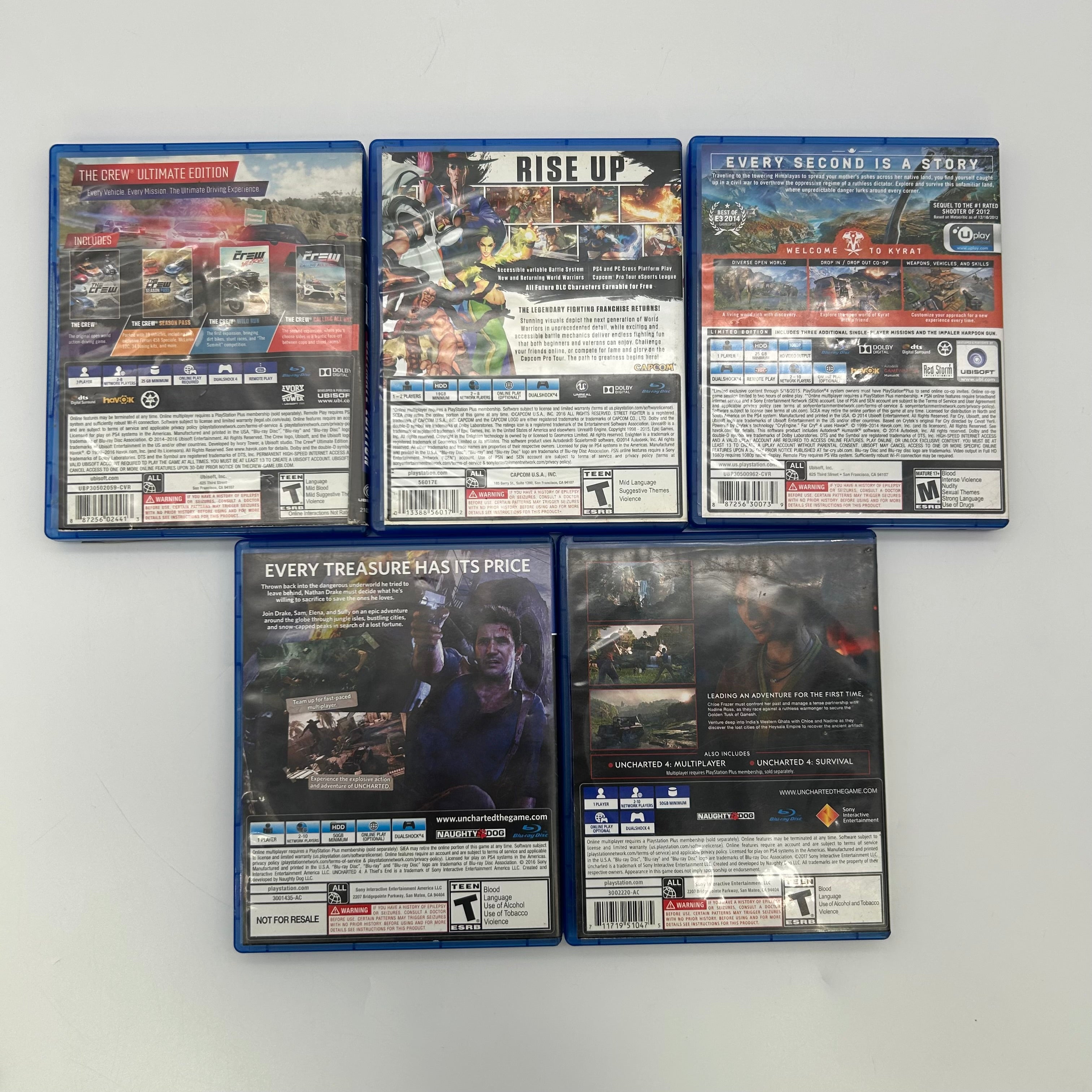 Sony PS4 Slim 500GB Bundle CUH-2015A - Working Console / 5 Games / Dock & 2 Controllers (Stick Drift)