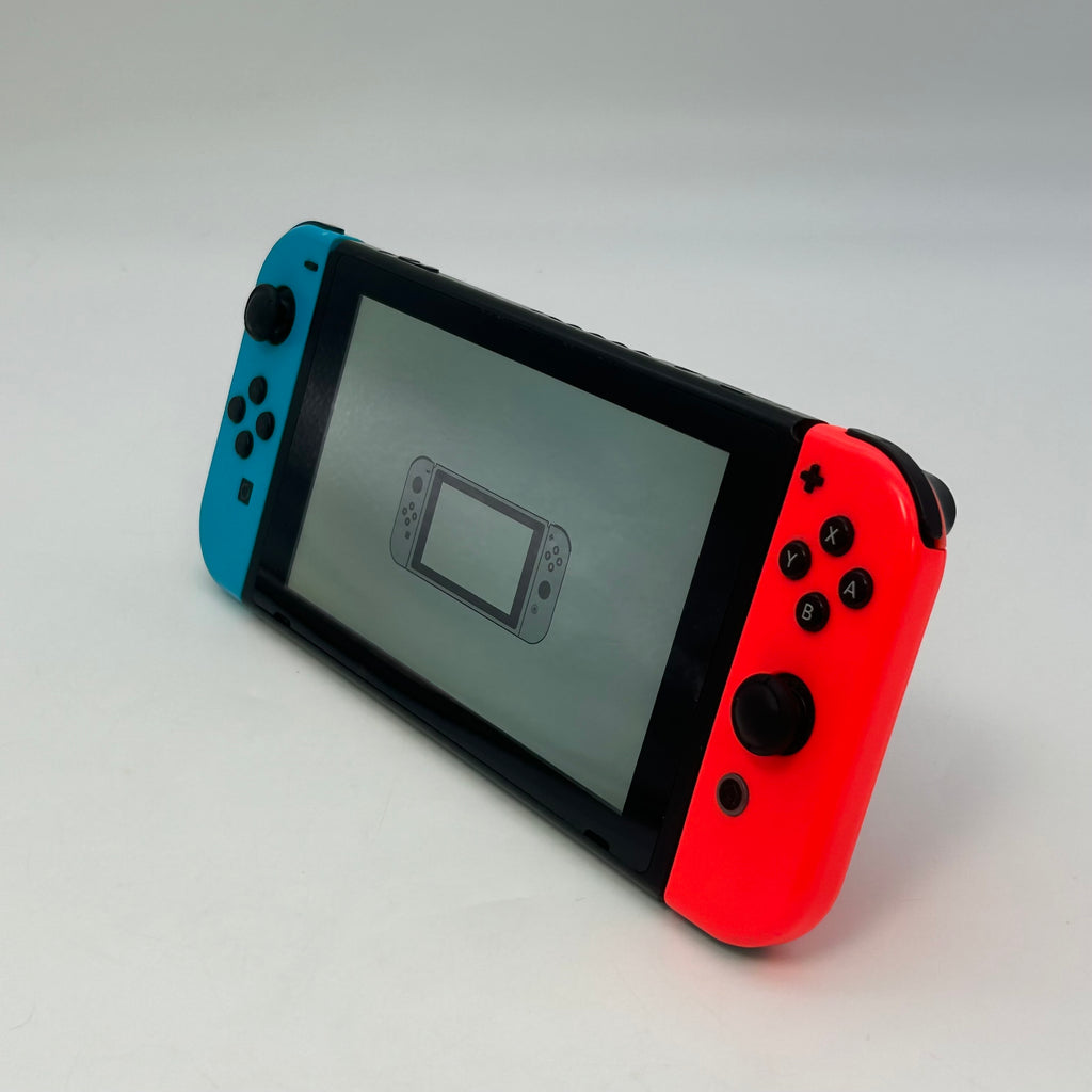 Nintendo Switch HAC-001 - Neon Red/Neon Blue 32GB Handheld Black Console Set