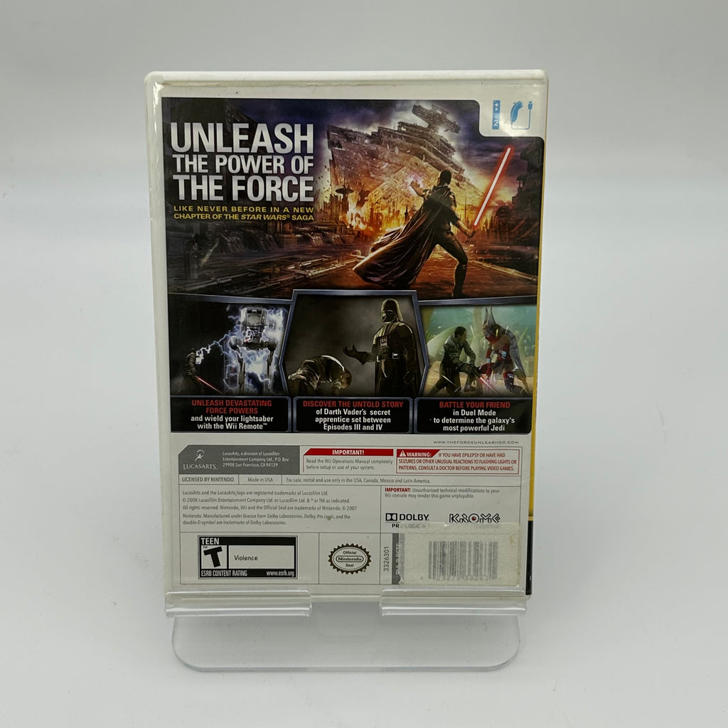 Star Wars The Force Unleashed Wii - Used With Case