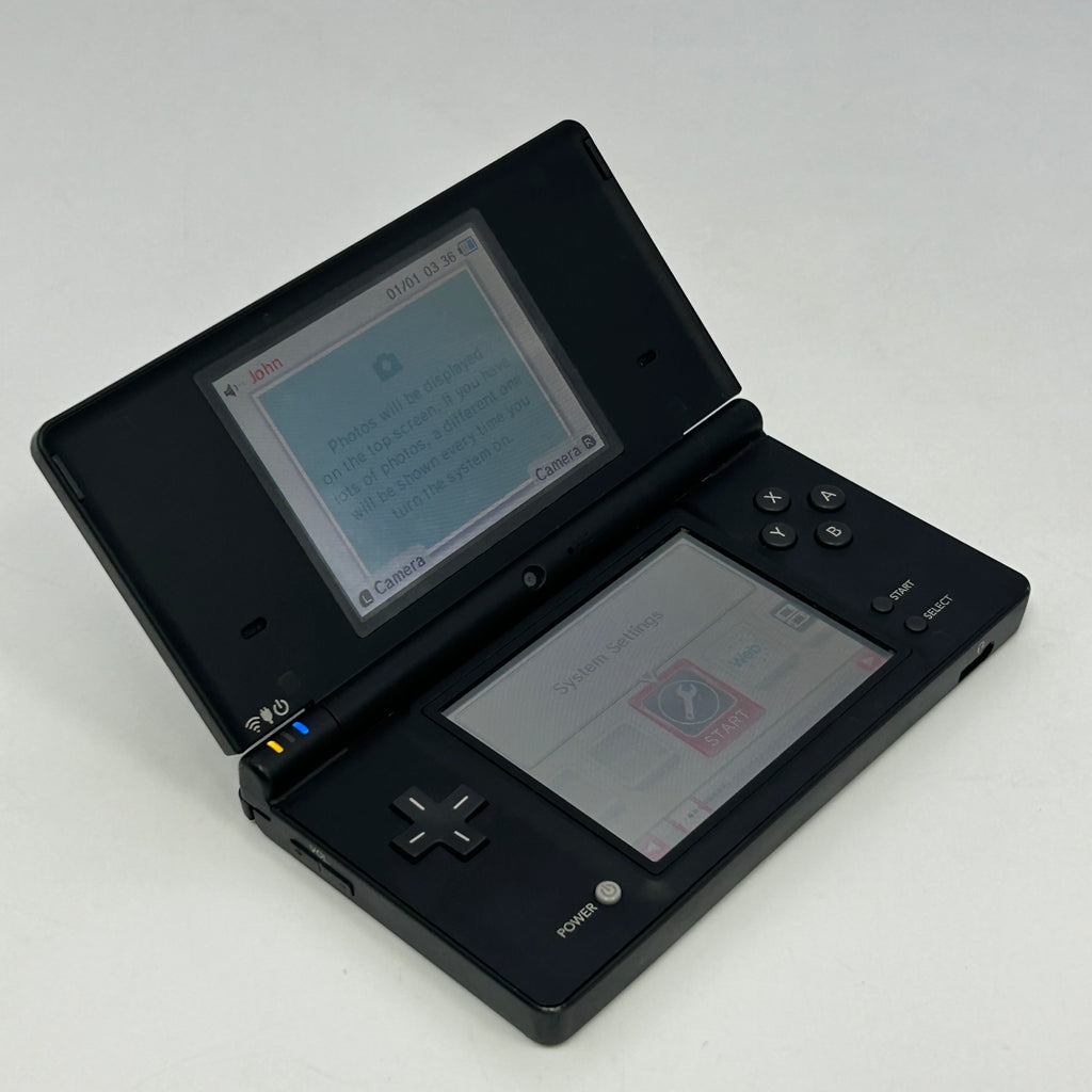 NINTENDO DSi BLACK TWL-001 HANDHELD CONSOLE ONLY ~ TESTED & WORKING