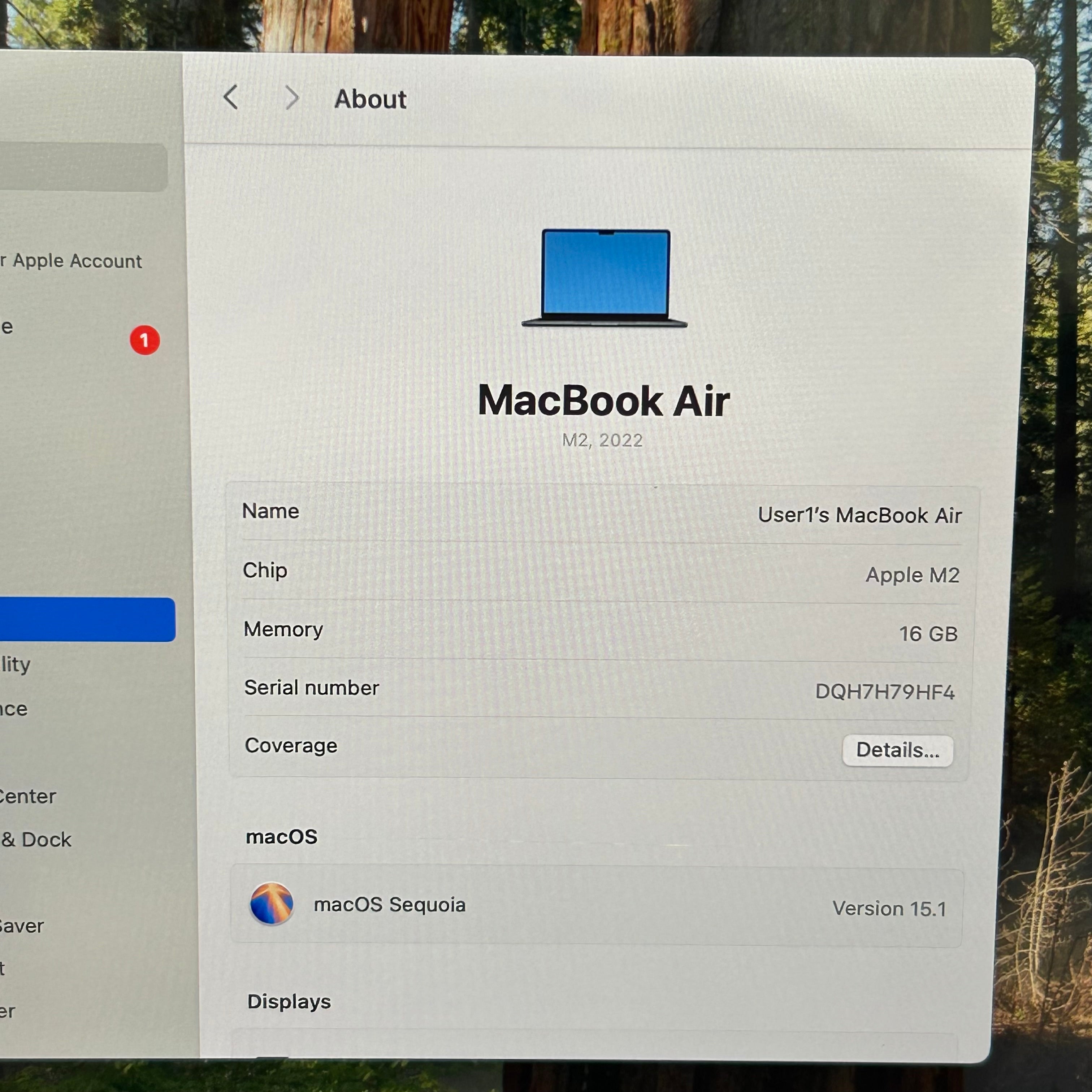 2022 Apple MacBook Air 13.6" M2 8C GPU 3.5GHz 16GB RAM 256GB SSD A2681