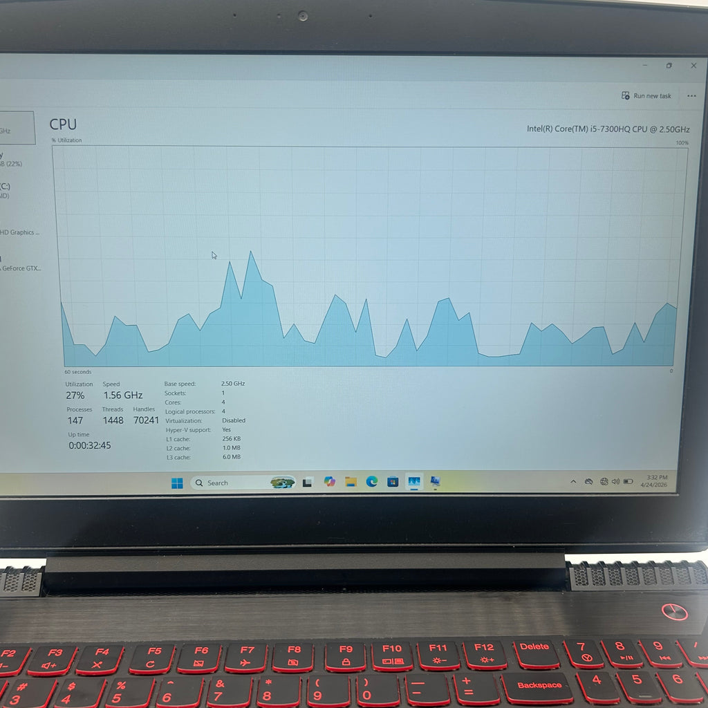Lenovo Legion Y520-15IKBN 15.6" Core i5 24GB RAM 1TB HDD GTX 1050 Ti Used - No charger