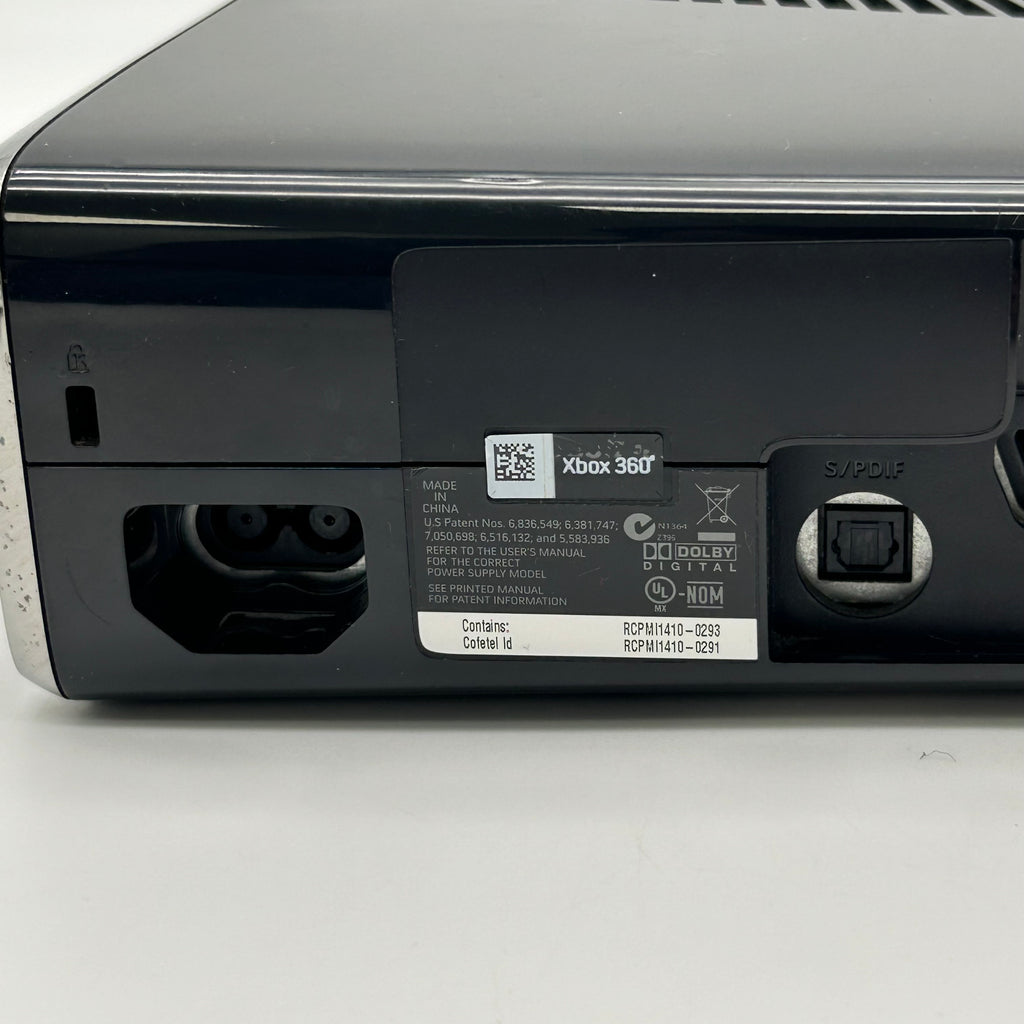 Xbox 360 Slim 250GB Gaming Set – 13 Games & 3 Controllers: 1 Functional & 2 Defective - Used