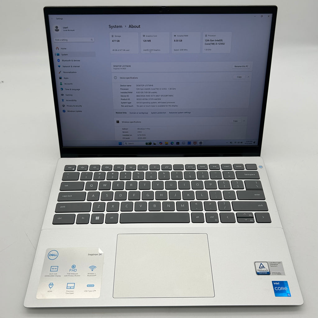 Dell Inspiron 5420 14" |Core i5 |12th Gen |8GB RAM| 512GB|