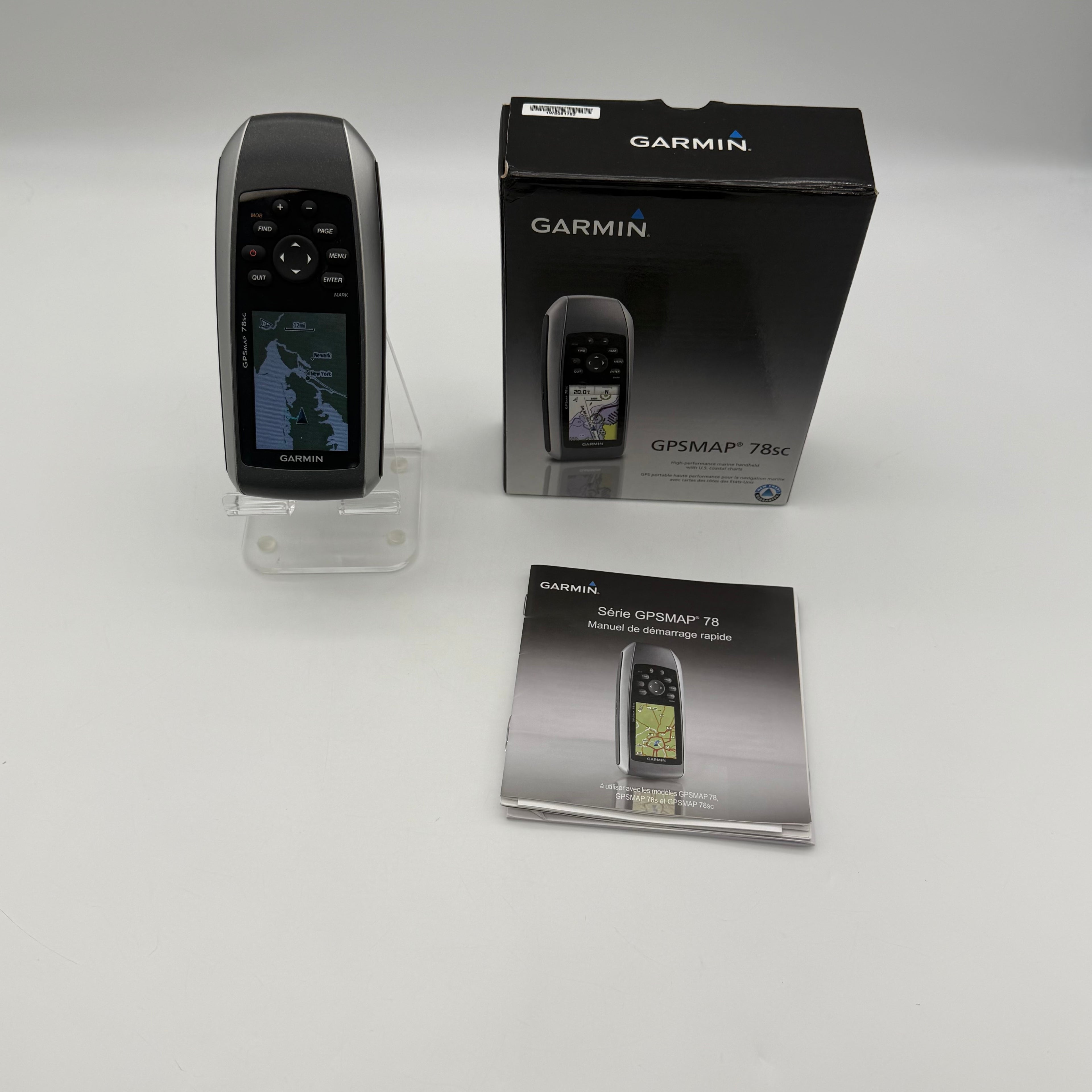 Garmin GPSMAP 78sc Gray Black Portable 2.6" LCD 3-Axis USB Marine GPS Navigator