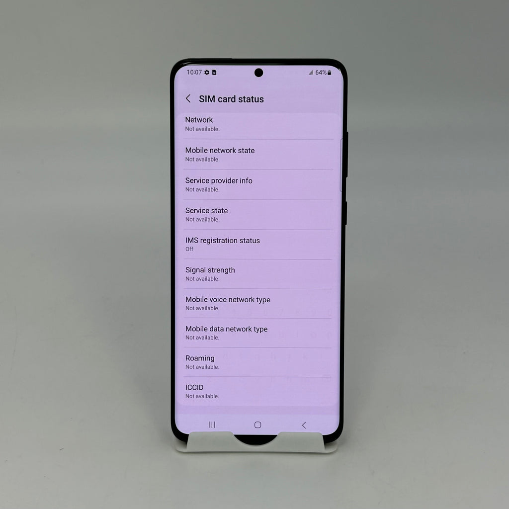 Samsung Galaxy S20 Plus 5G 512GB G986U Black - Screen Burn & Loose Back Glass