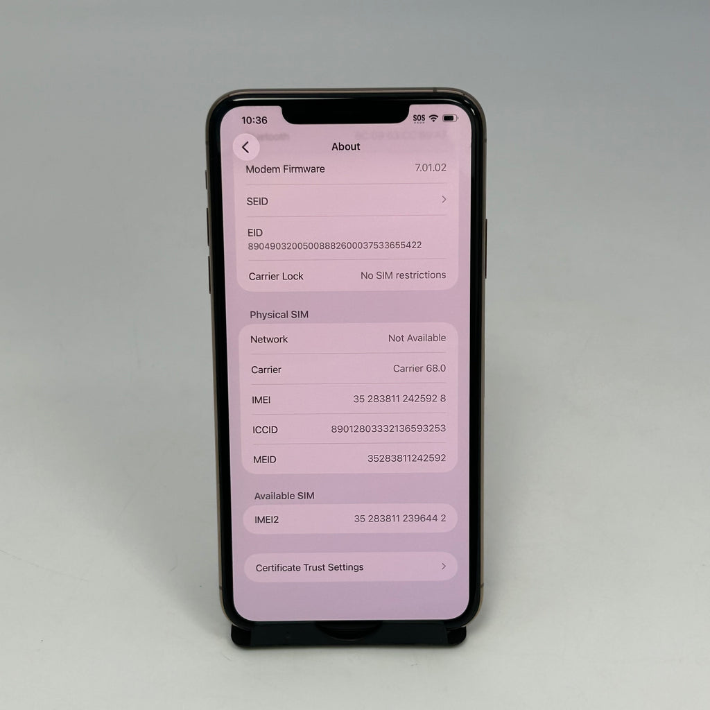 Apple iPhone 11 Pro Max A2161 Unlocked 64GB Gold 83% BH