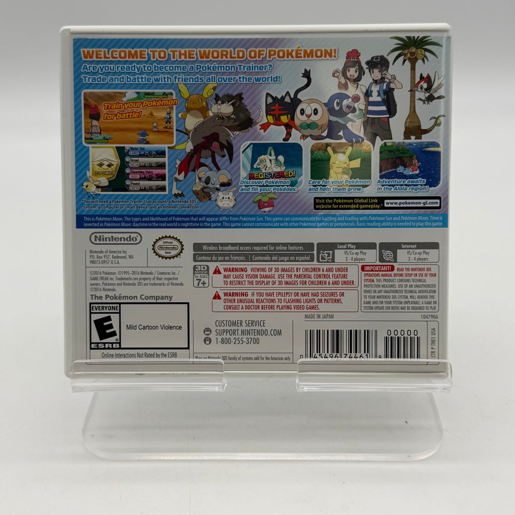 Pokemon Moon Nintendo 3DS Complete Authentic CIB