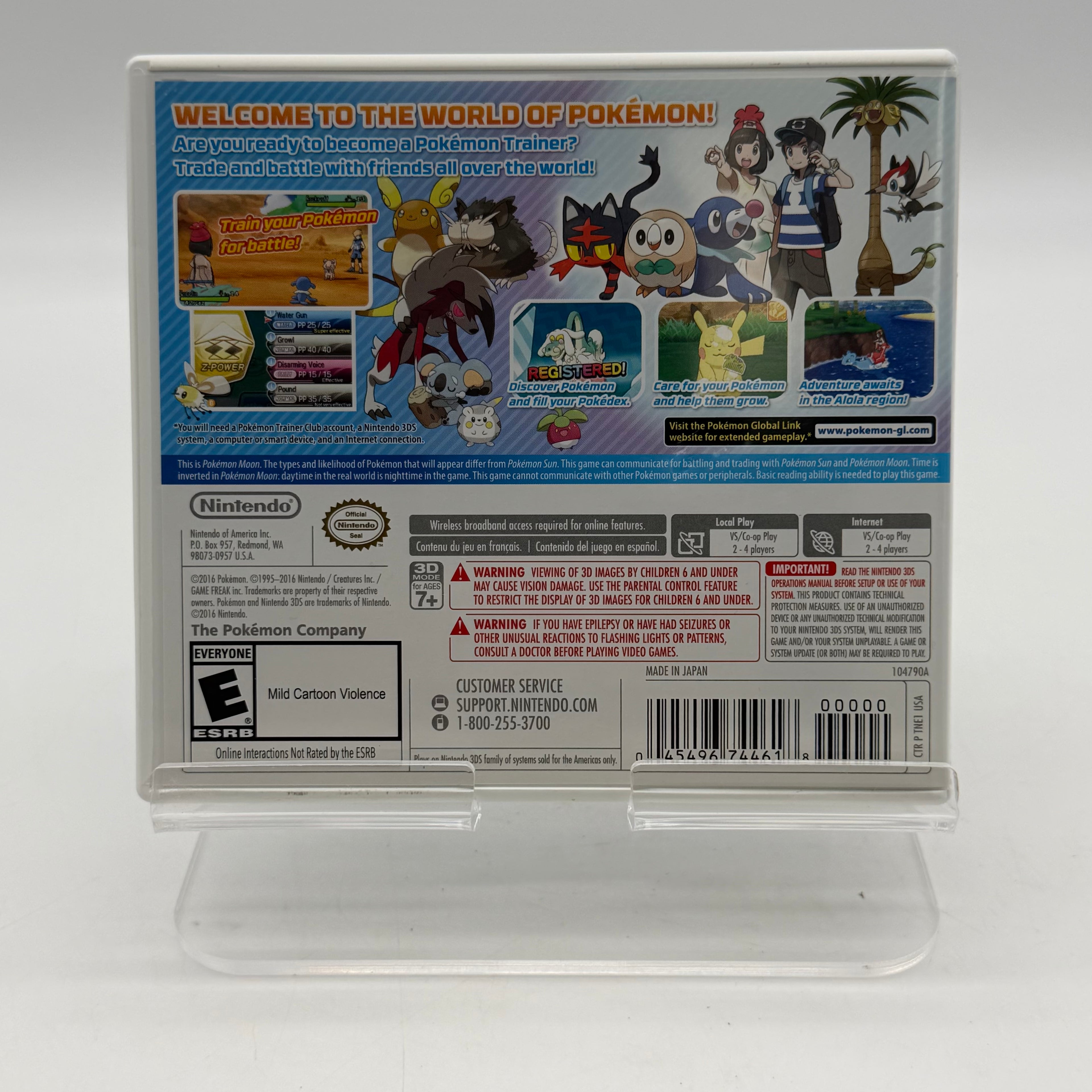 Pokemon Moon Nintendo 3DS Complete Authentic CIB