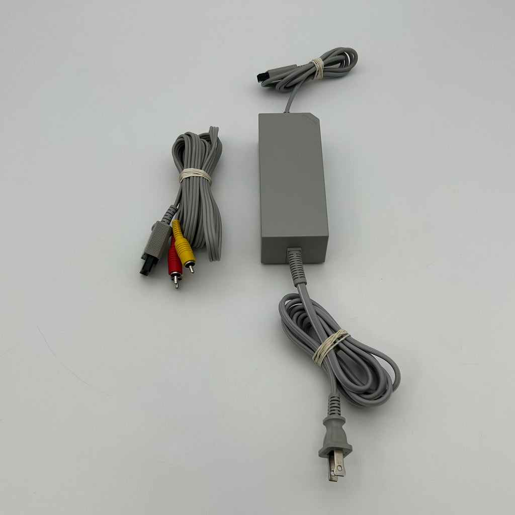 Nintendo Wii RVL-101 Console Bundle Controller Nunchuck Cords Sensor 11 Games