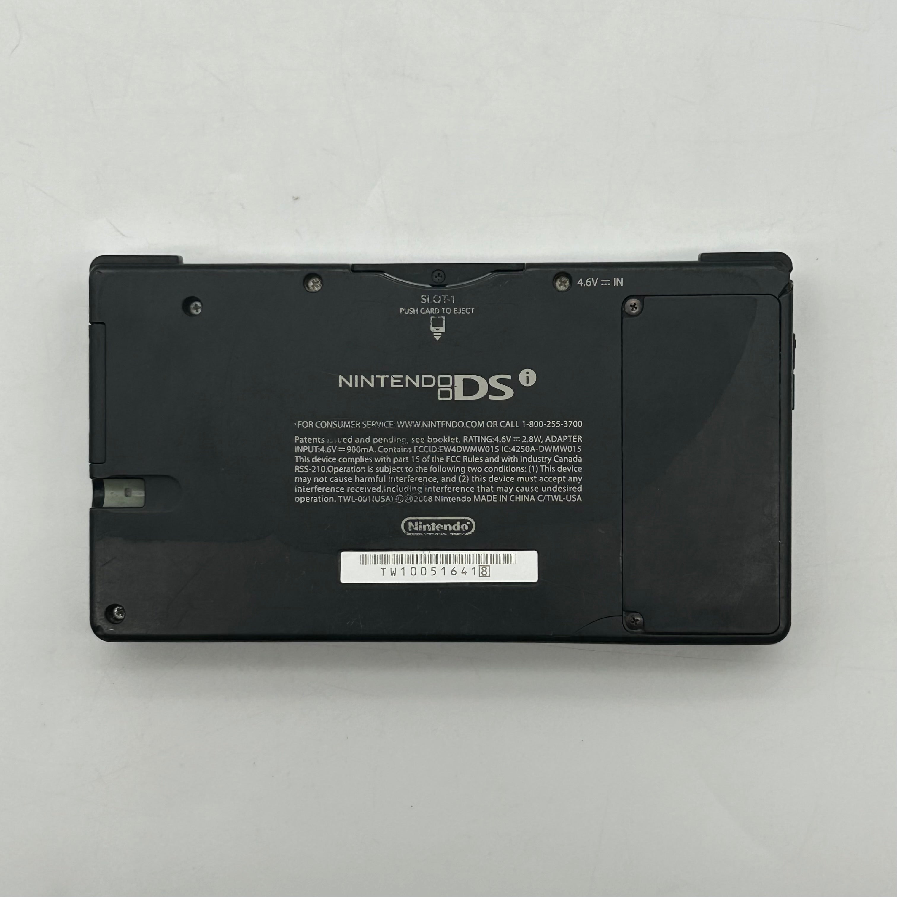 NINTENDO DSi BLACK TWL-001 HANDHELD CONSOLE ONLY ~ TESTED & WORKING