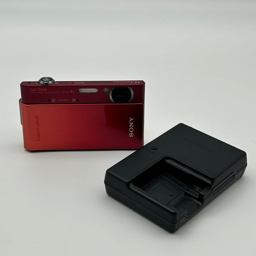 Sony DSC-T900 12.1MP CCD Red Digital Camera - Used