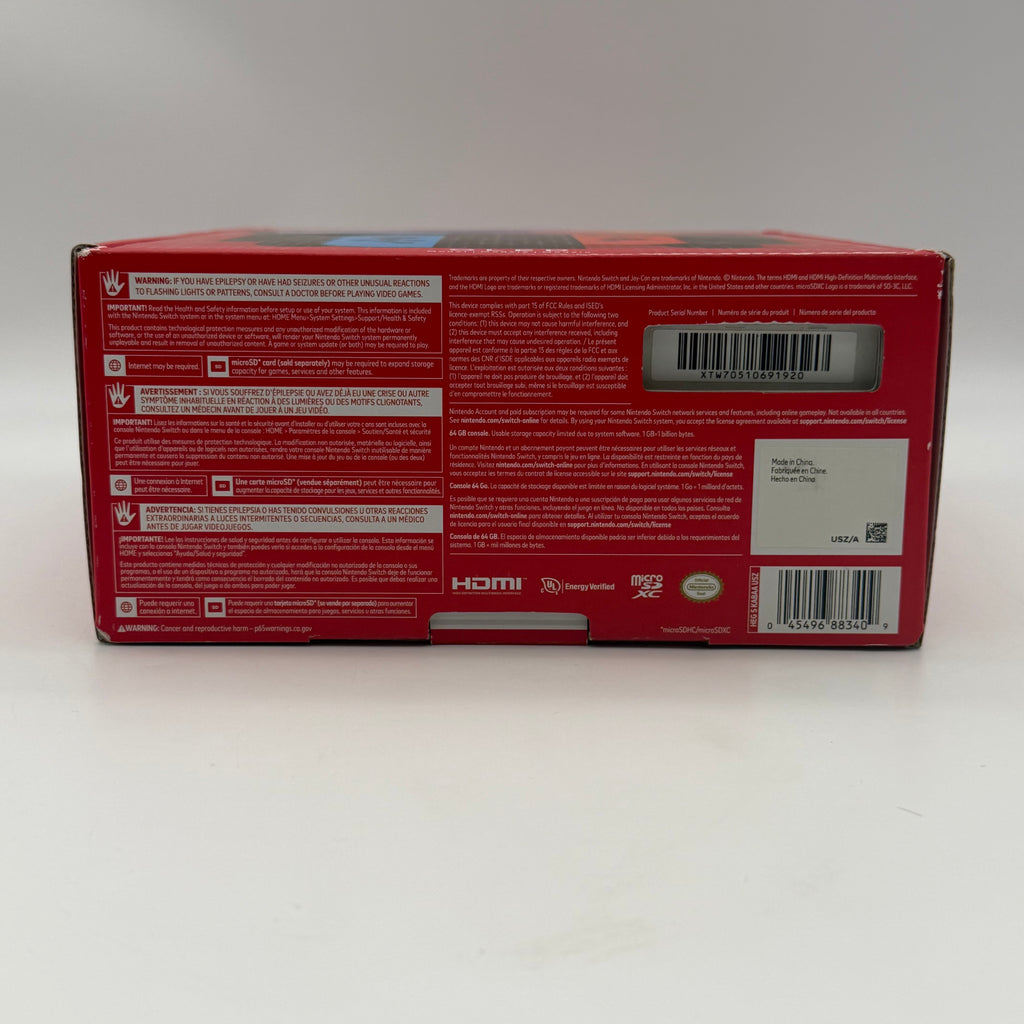 Nintendo Switch OLED Model HEG-001 Handheld Console 64GB Neon Red/Blue - New in Box