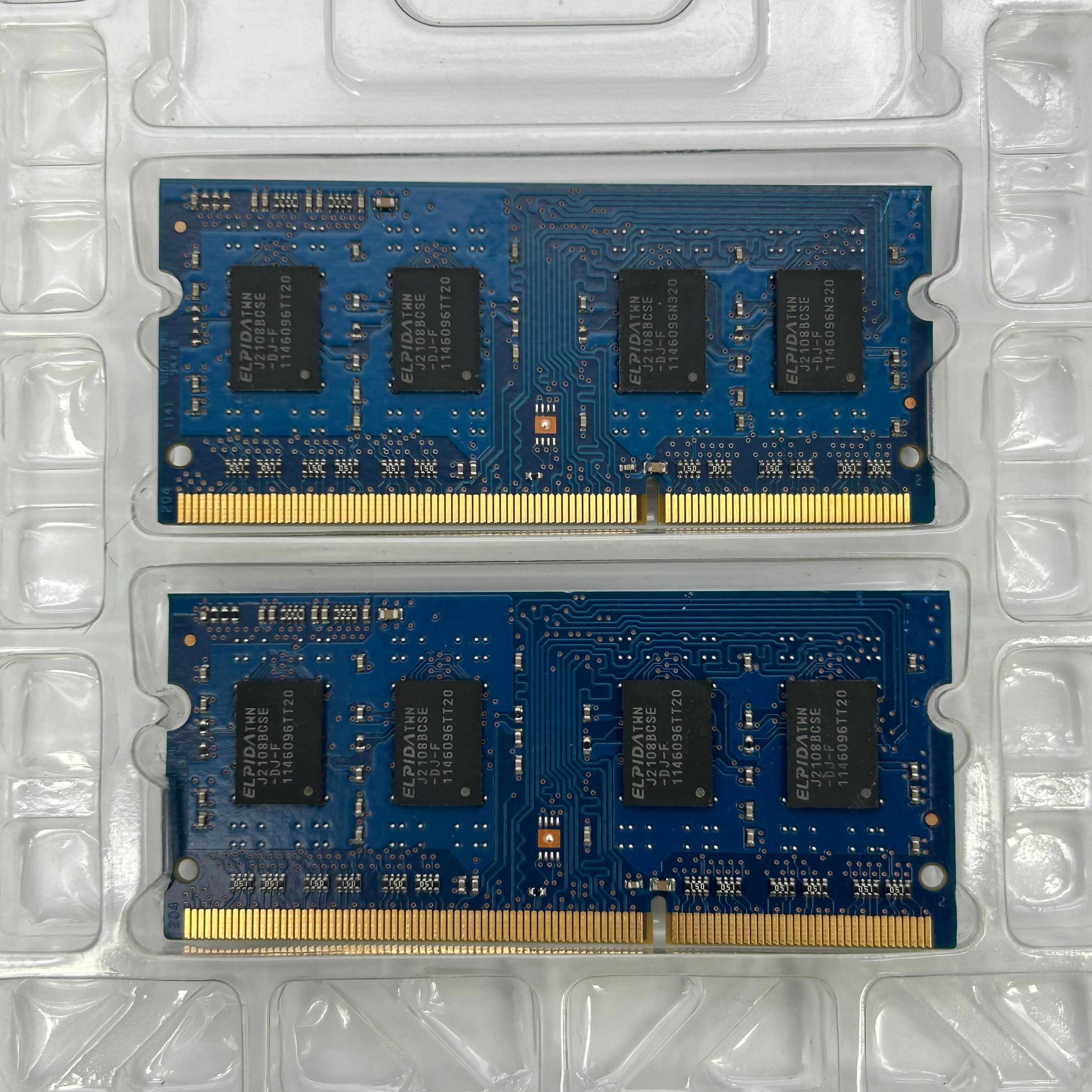 Crucial Elpida 4GB Kit (2x2GB) DDR3 1333MHz PC3-10600S Laptop RAM UNTESTED