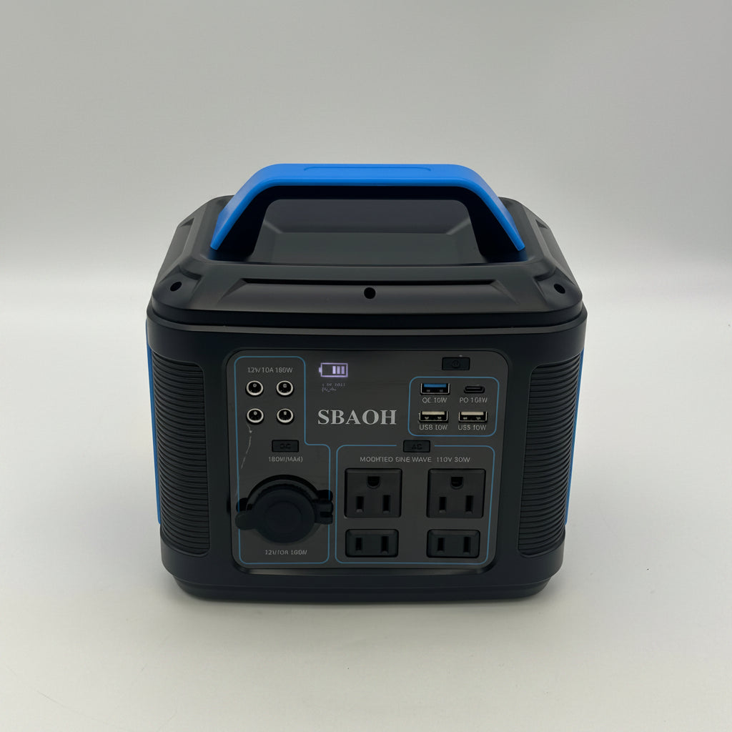 SBAOH P302 Portable Power Station, 300W Output, 296Wh Lithium-Ion Battery, 13