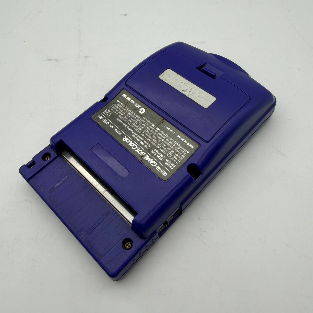 Nintendo Game Boy Color (CGB-001) 1998 Purple w/ Pocket Monster Game - Tested