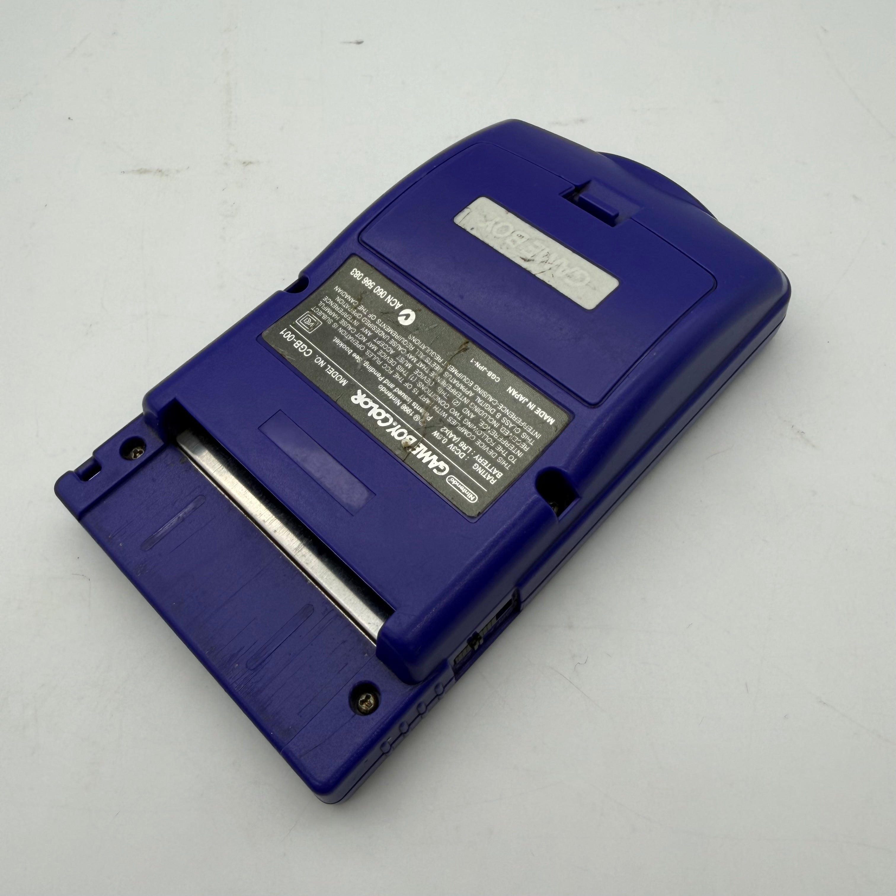 Nintendo Game Boy Color (CGB-001) 1998 Purple w/ Pocket Monster Game - Tested