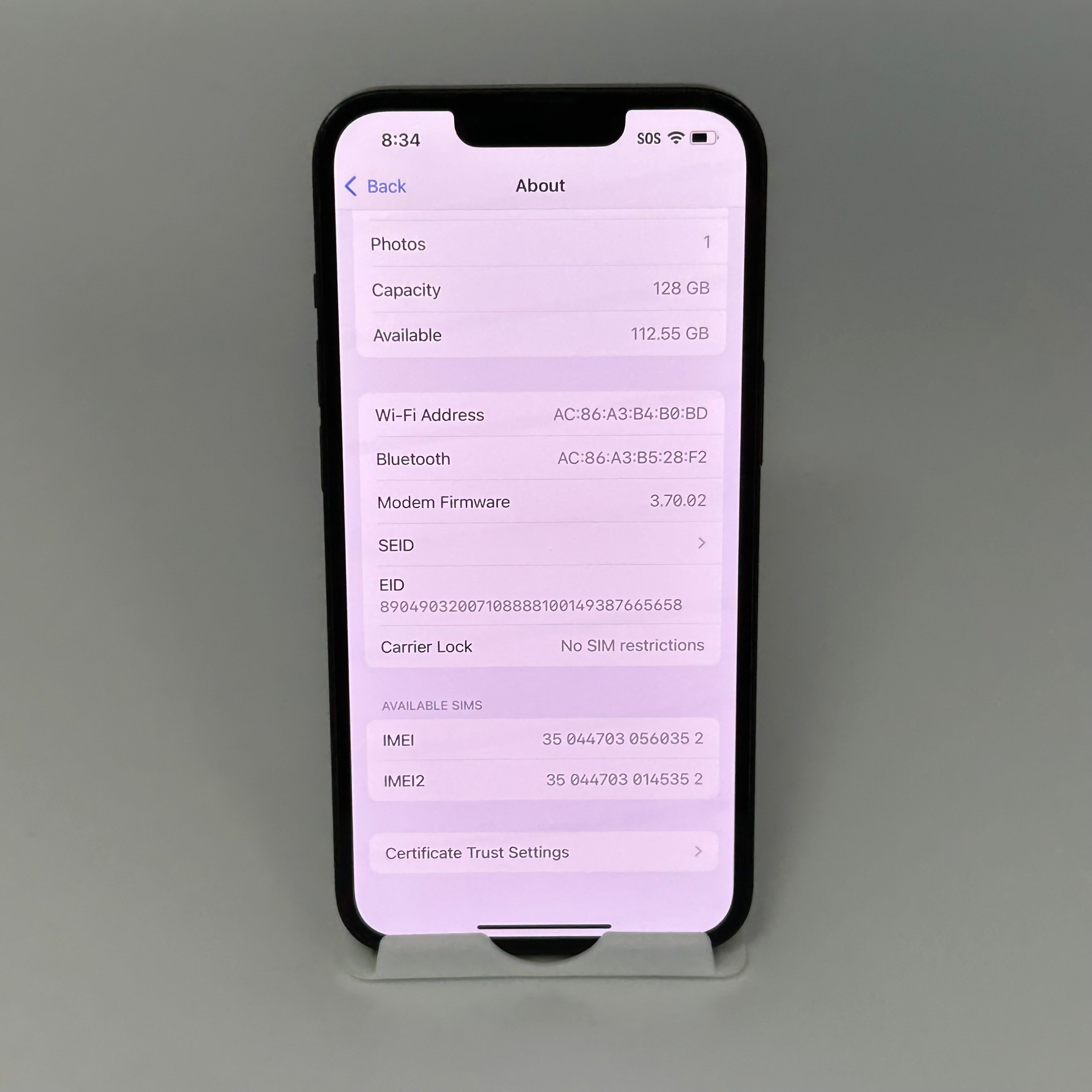 Unlocked Apple iPhone 14 128GB MPUN3LL/A 82%BH *READ
