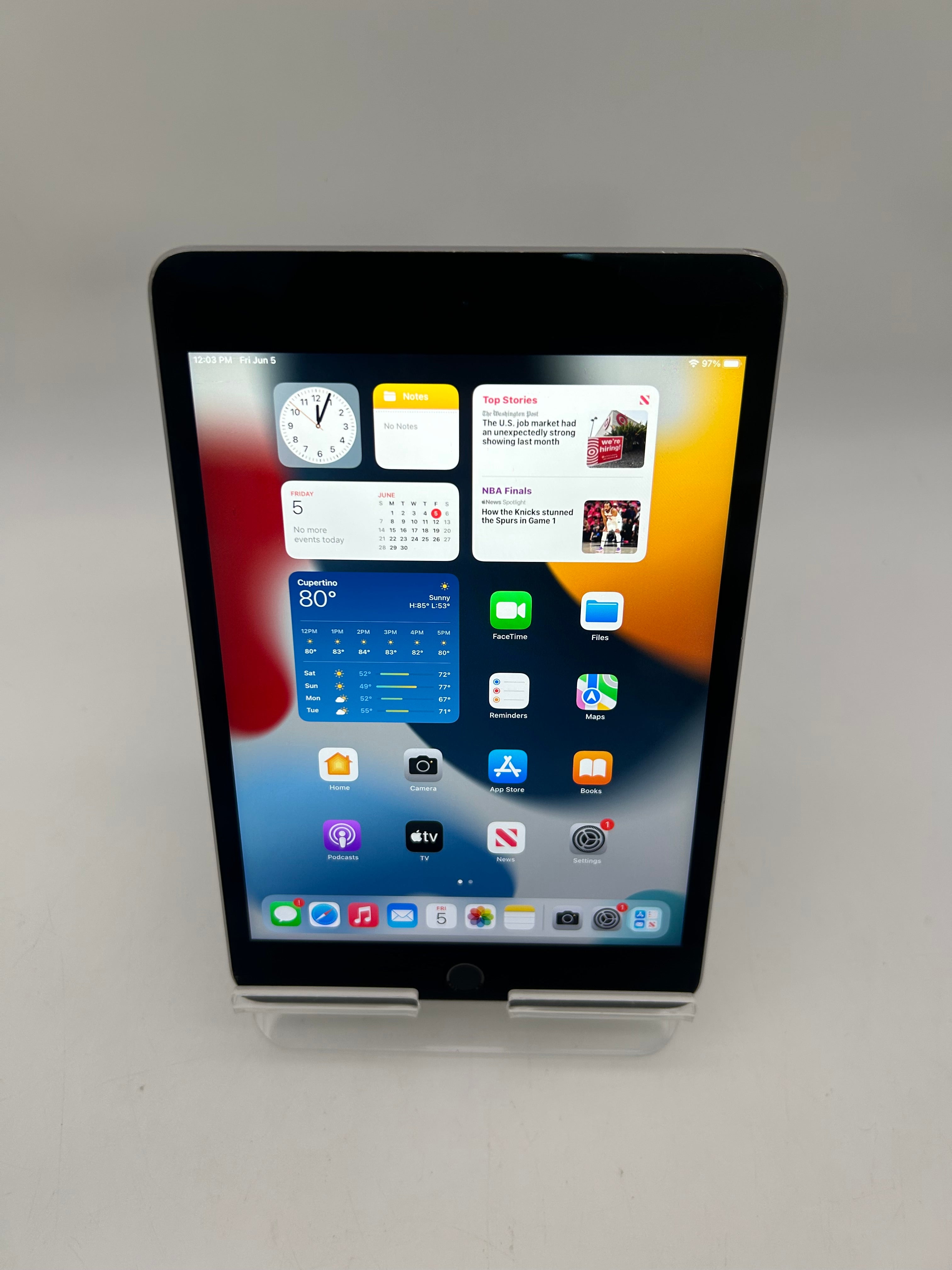 Apple iPad Mini 4th Gen A1538 32GB WiFi Unlocked Silver Used C