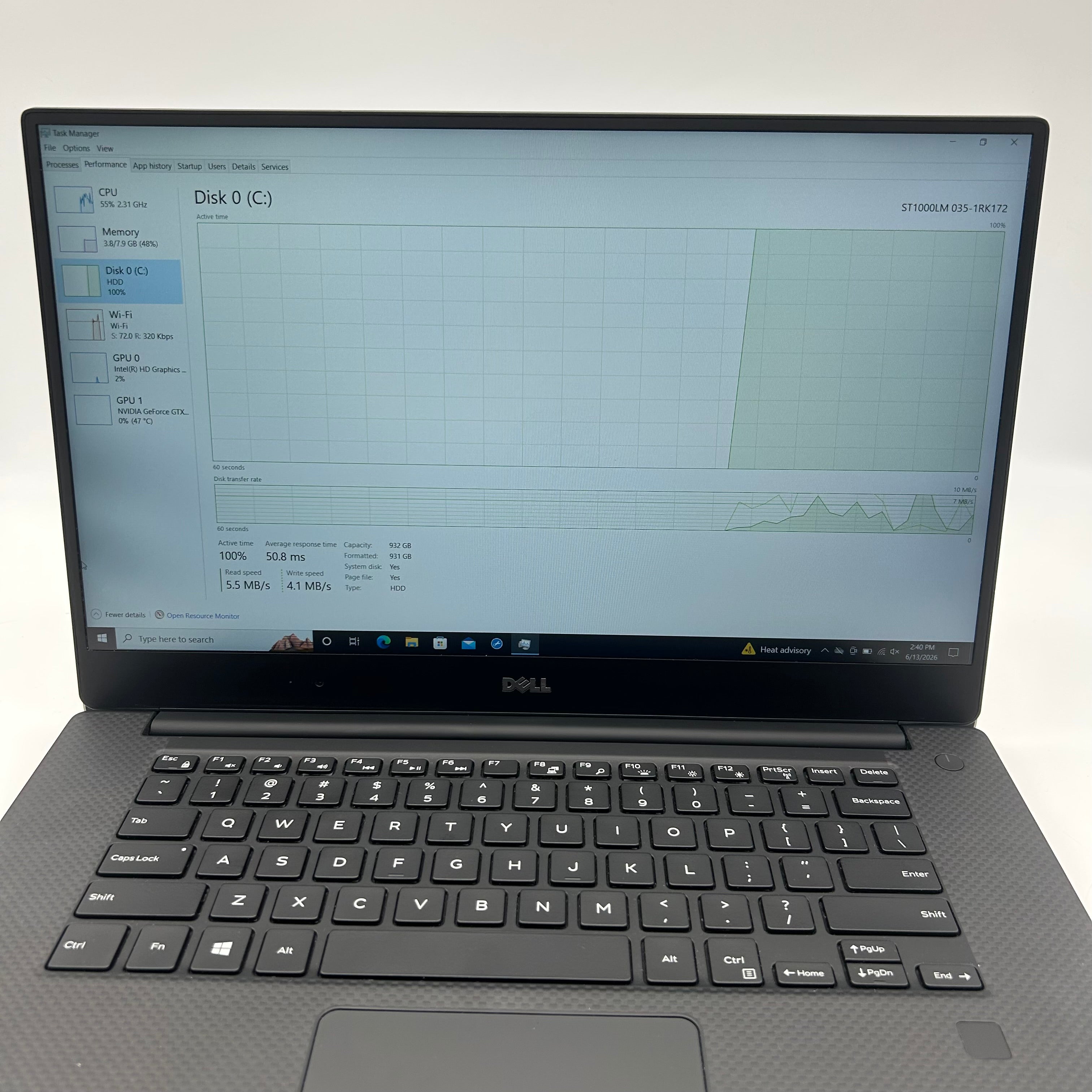 Dell XPS 15 9560 |i5-7300HQ|8GB RAM|GTX 1050|1TB HDD|