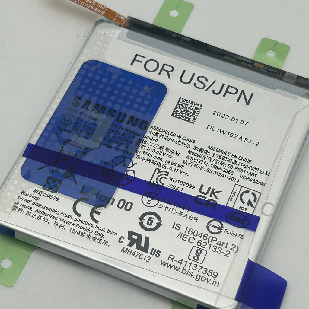 New Samsung Galaxy S23 S911U EB-BS911ABY GH-82-30750A Battery Replacement