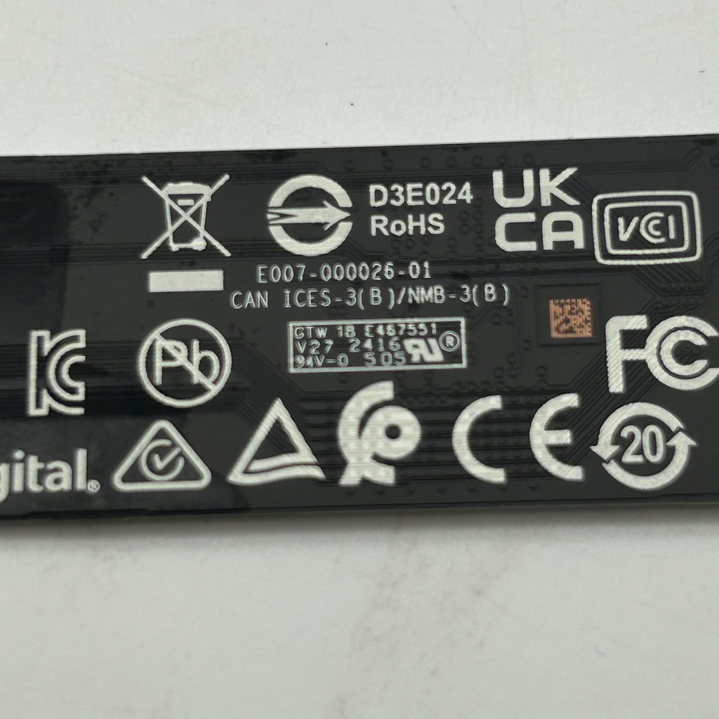Western Digital WD 2280mm BLACK SN770 1TB M.2 NVMe Gen 4.0 x 4 SSD WDS100T3XQE
