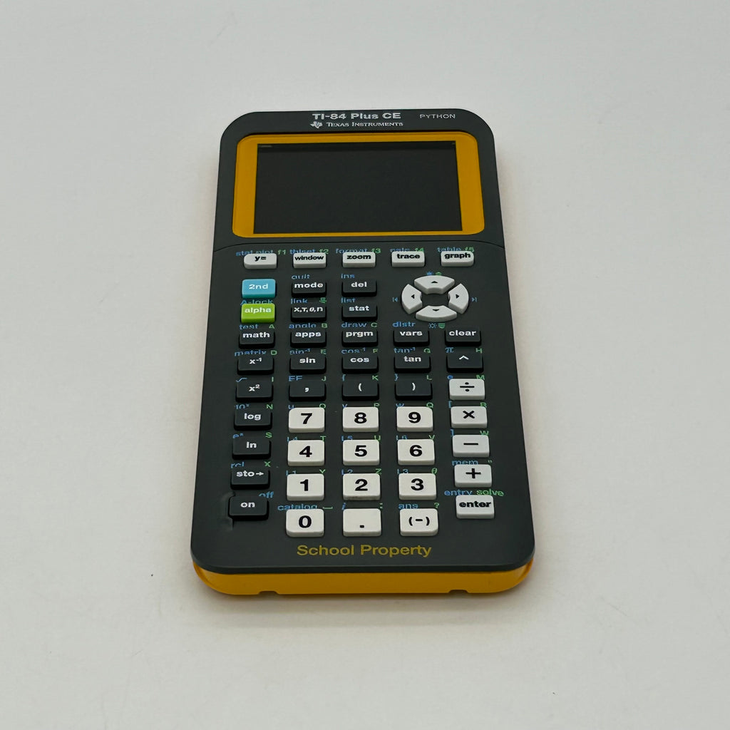 Texas Instruments TI-84 Plus CE Python Yellow School Graphing Calculator
