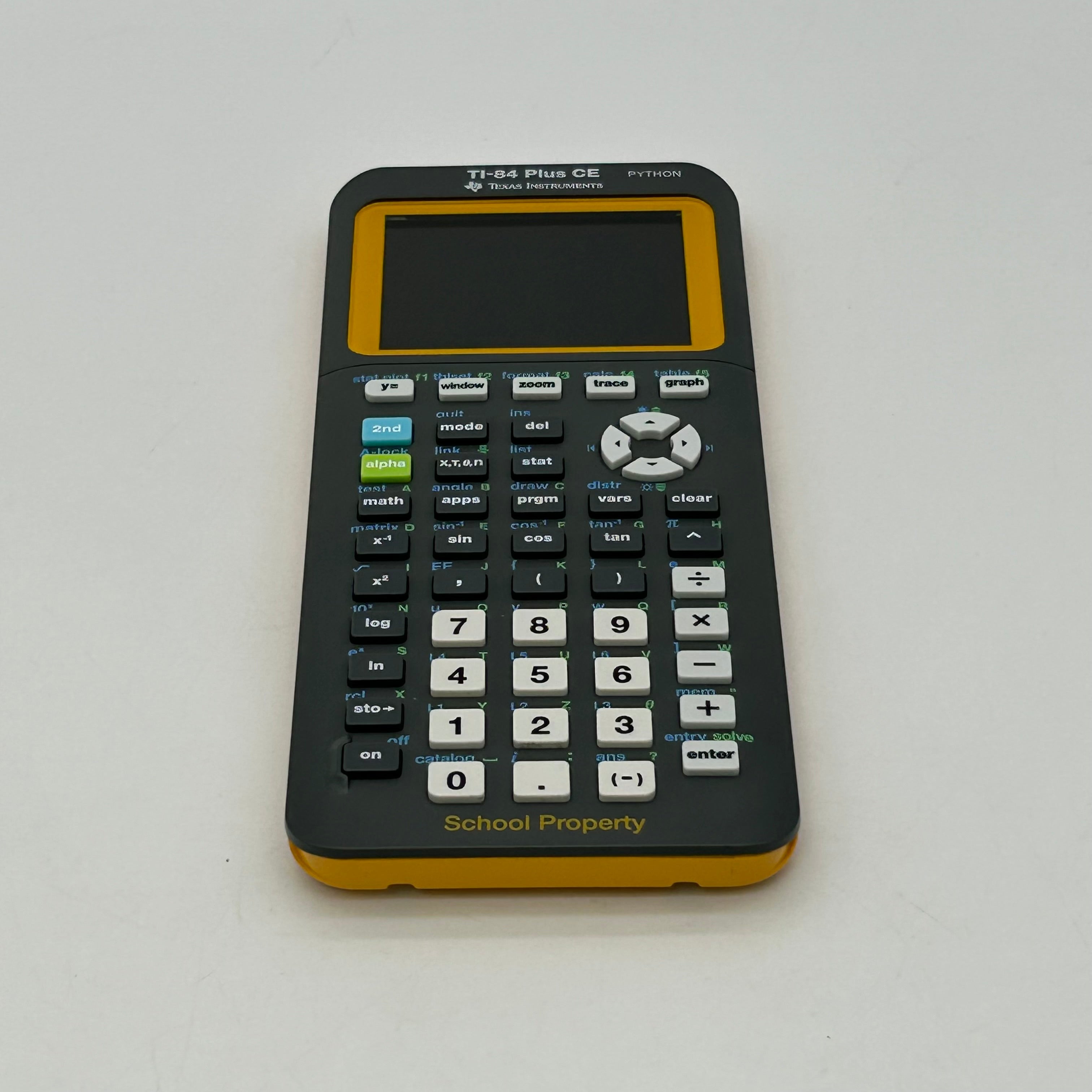 Texas Instruments TI-84 Plus CE Python Yellow School Graphing Calculator