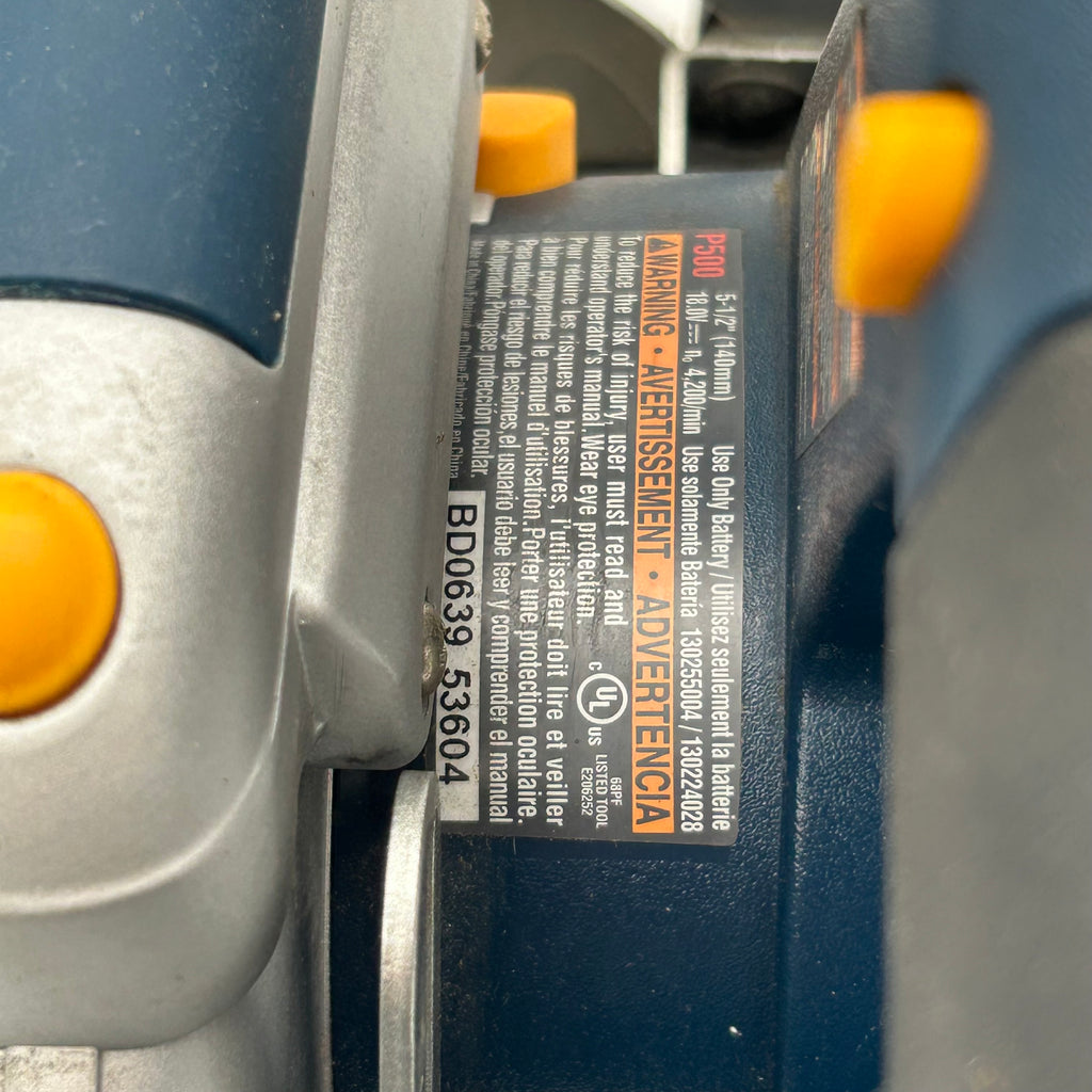 Ryobi P500 Cordless Skill Laser Guide Circular Saw 18v 5 1/2" Tool Only