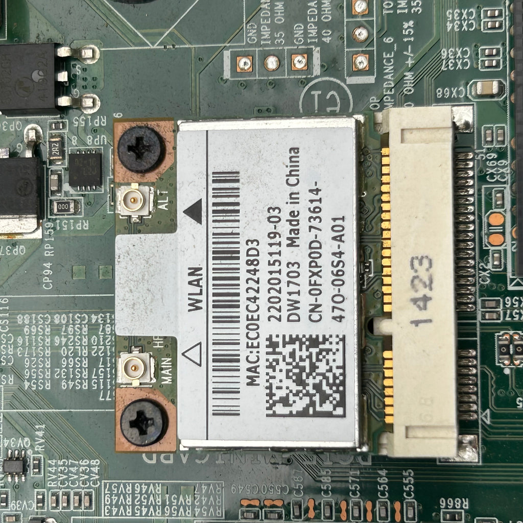 Dell XPS 8700 Motherboard Bundle: Cooling Fan & DW1703 WLAN Card