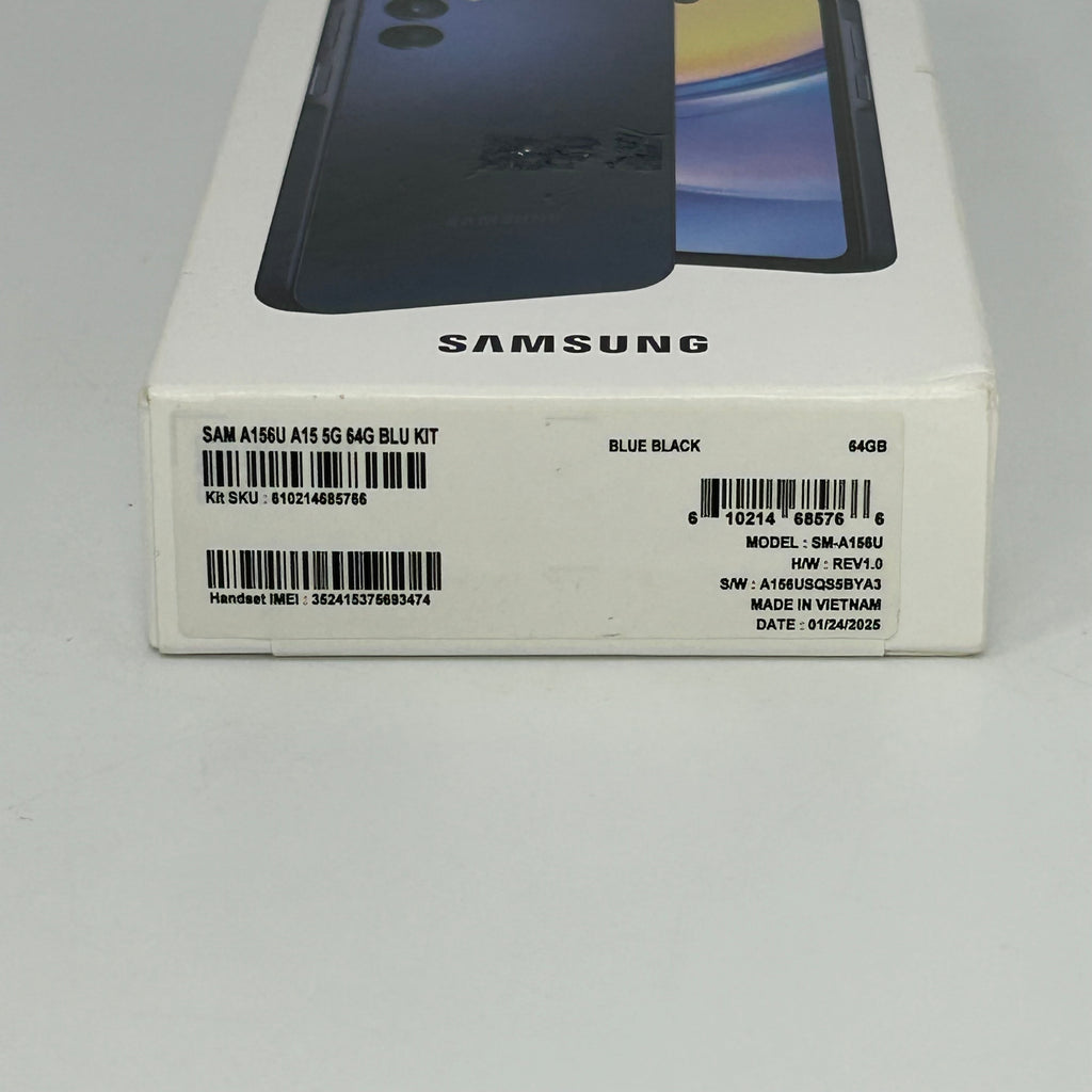 T-Mobile Samsung Galaxy A15 5G 4GB RAM 64GB SM-A156U Blue Black